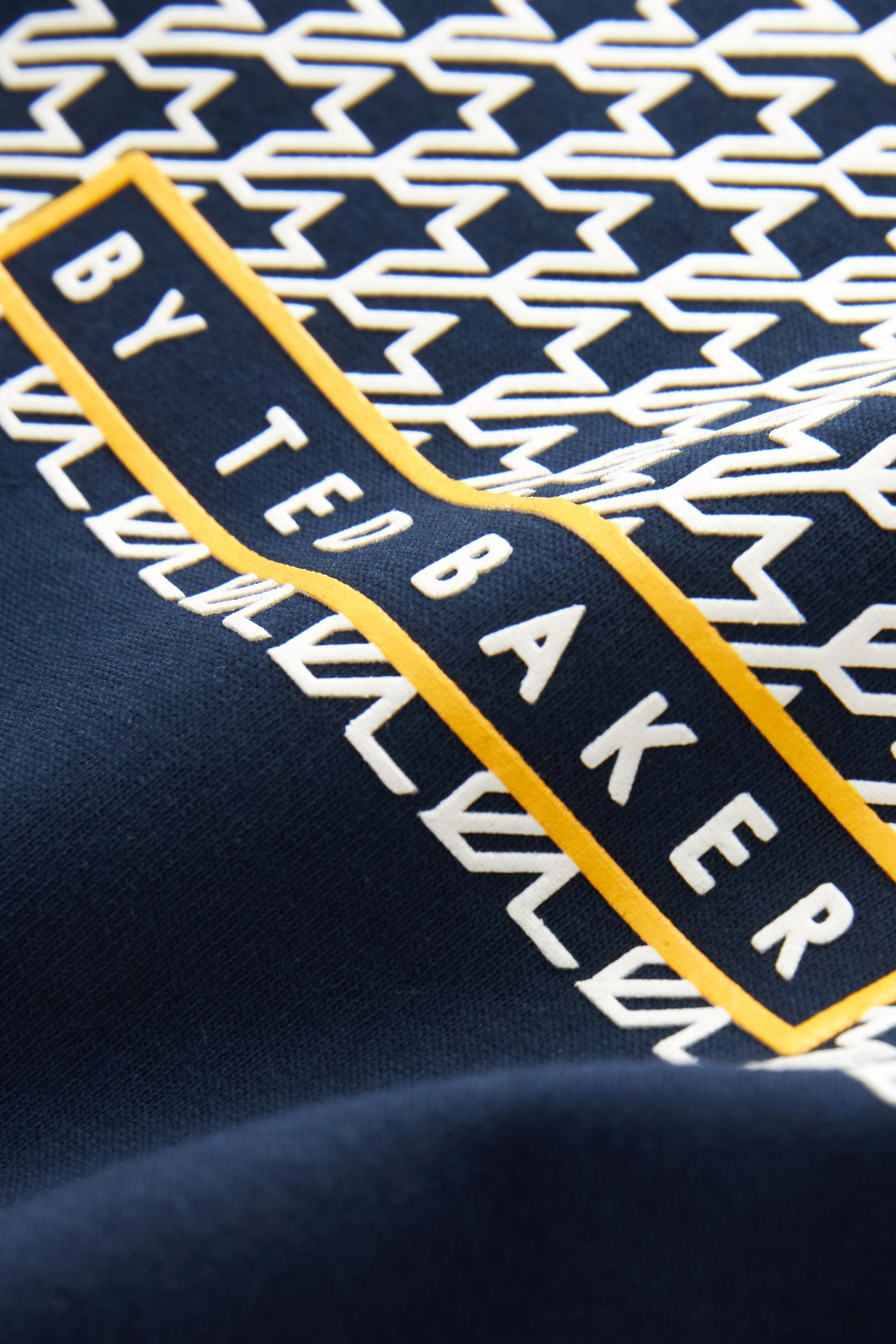 Navy Baker by Ted Baker Geometric T-Shirt