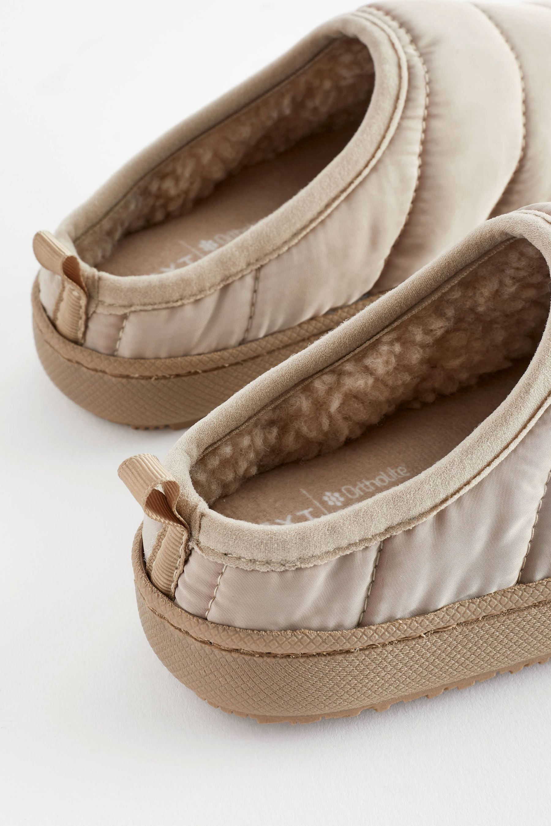 Neutral Thinsulate™ Lined Quilted Mule Slippers