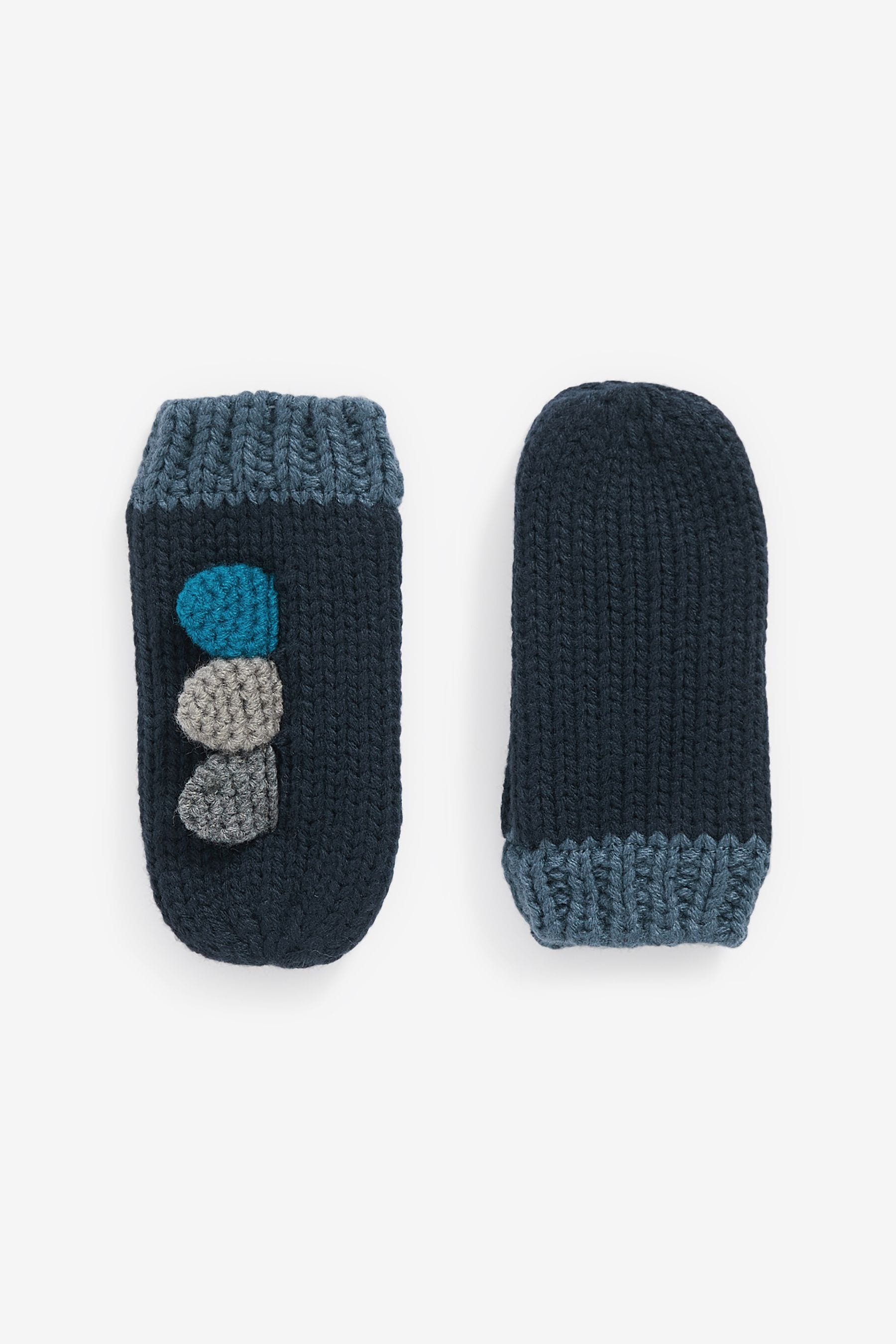 Blue Dinosaur Hat & Mittens Set (3mths-6yrs)