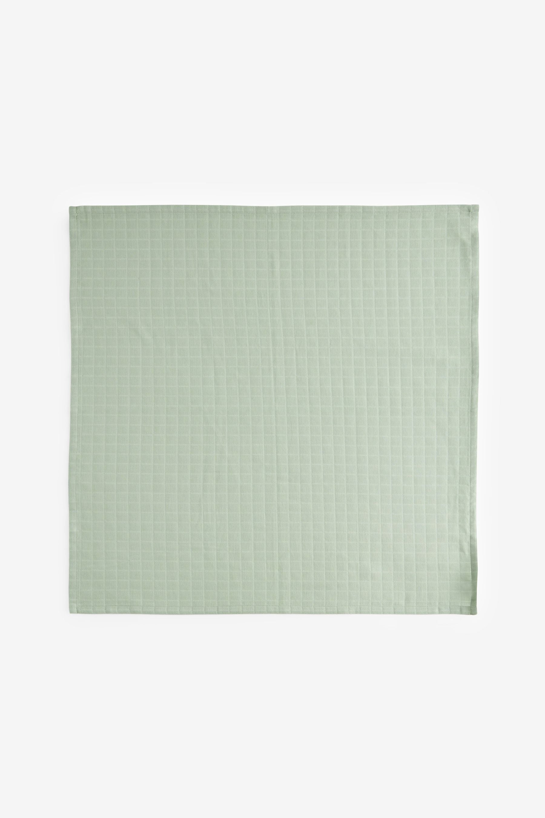 Blue/Green Baby Muslin Cloths 4 Packs