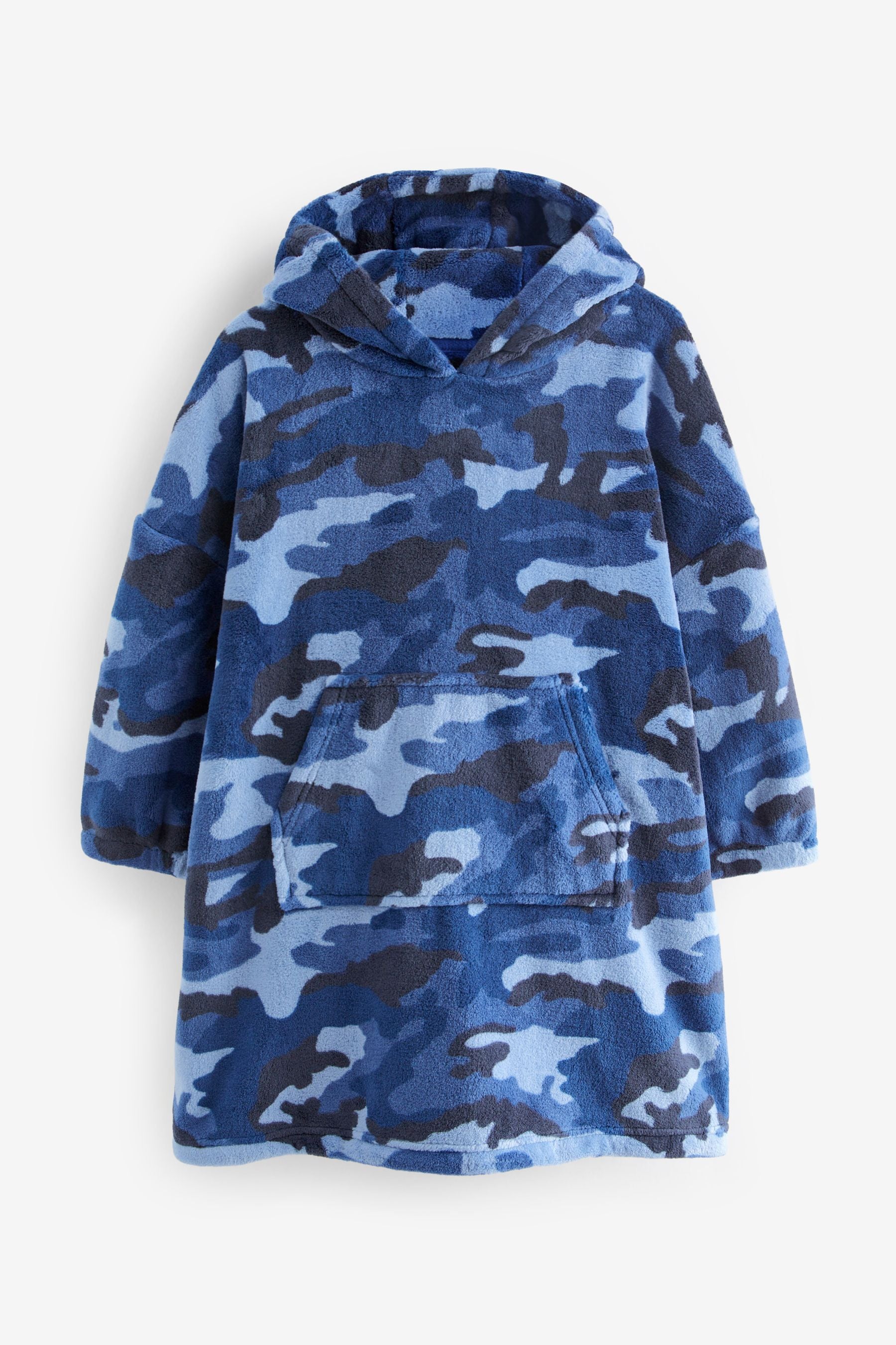 Navy Blue Camouflage Hooded Blanket (3-16yrs)