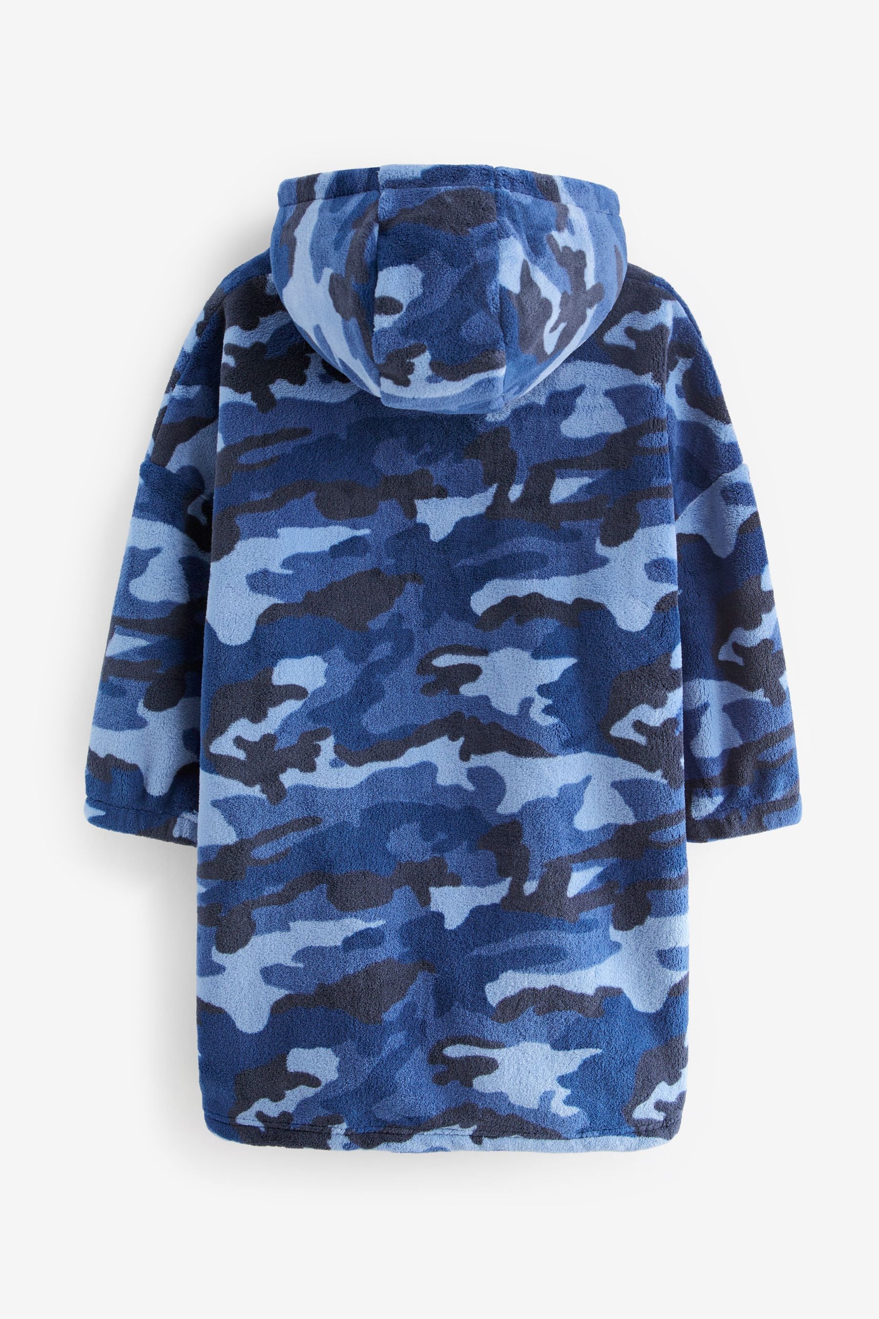 Navy Blue Camouflage Hooded Blanket (3-16yrs)