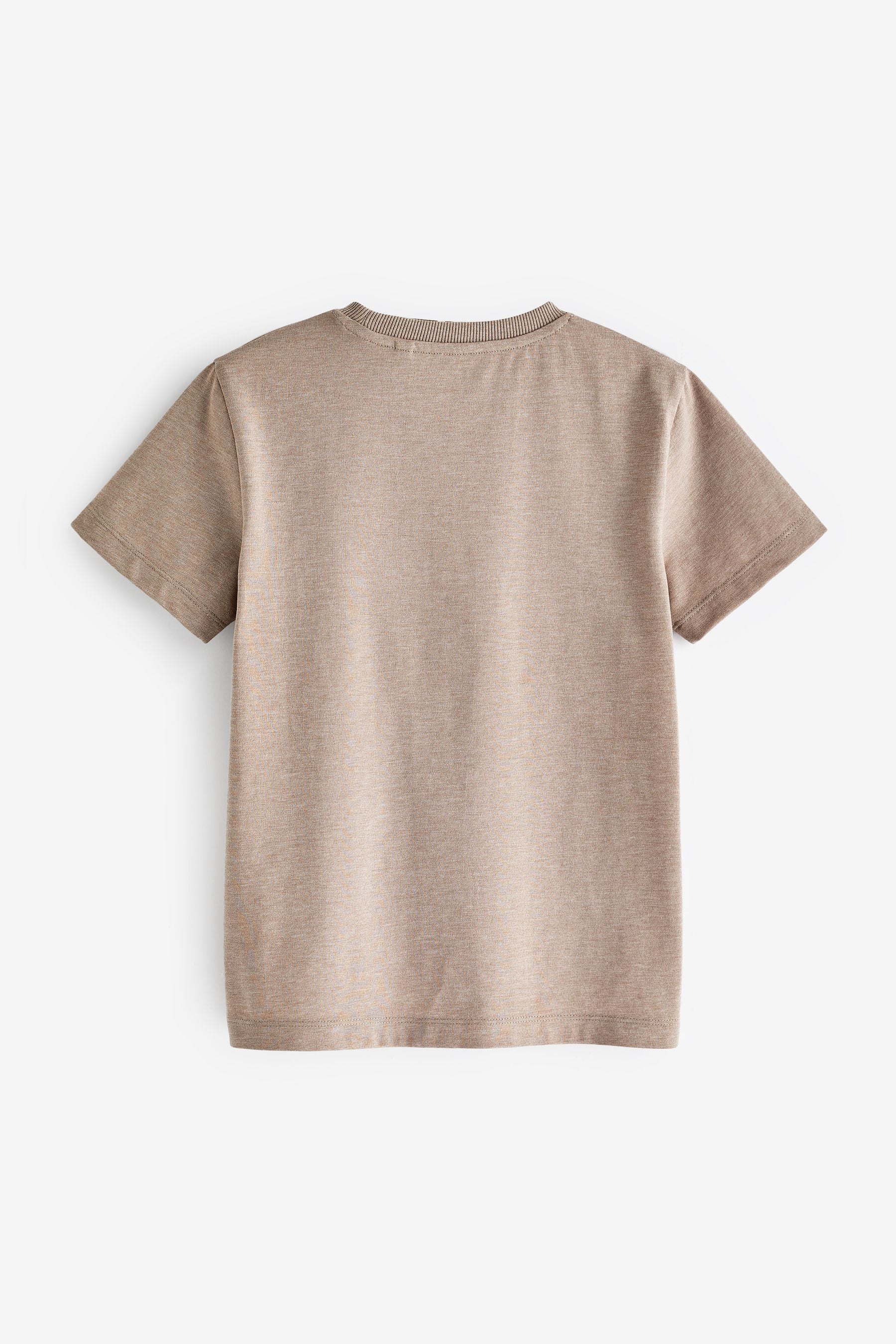 Brown light Cotton Short Sleeve T-Shirt (3-16yrs)