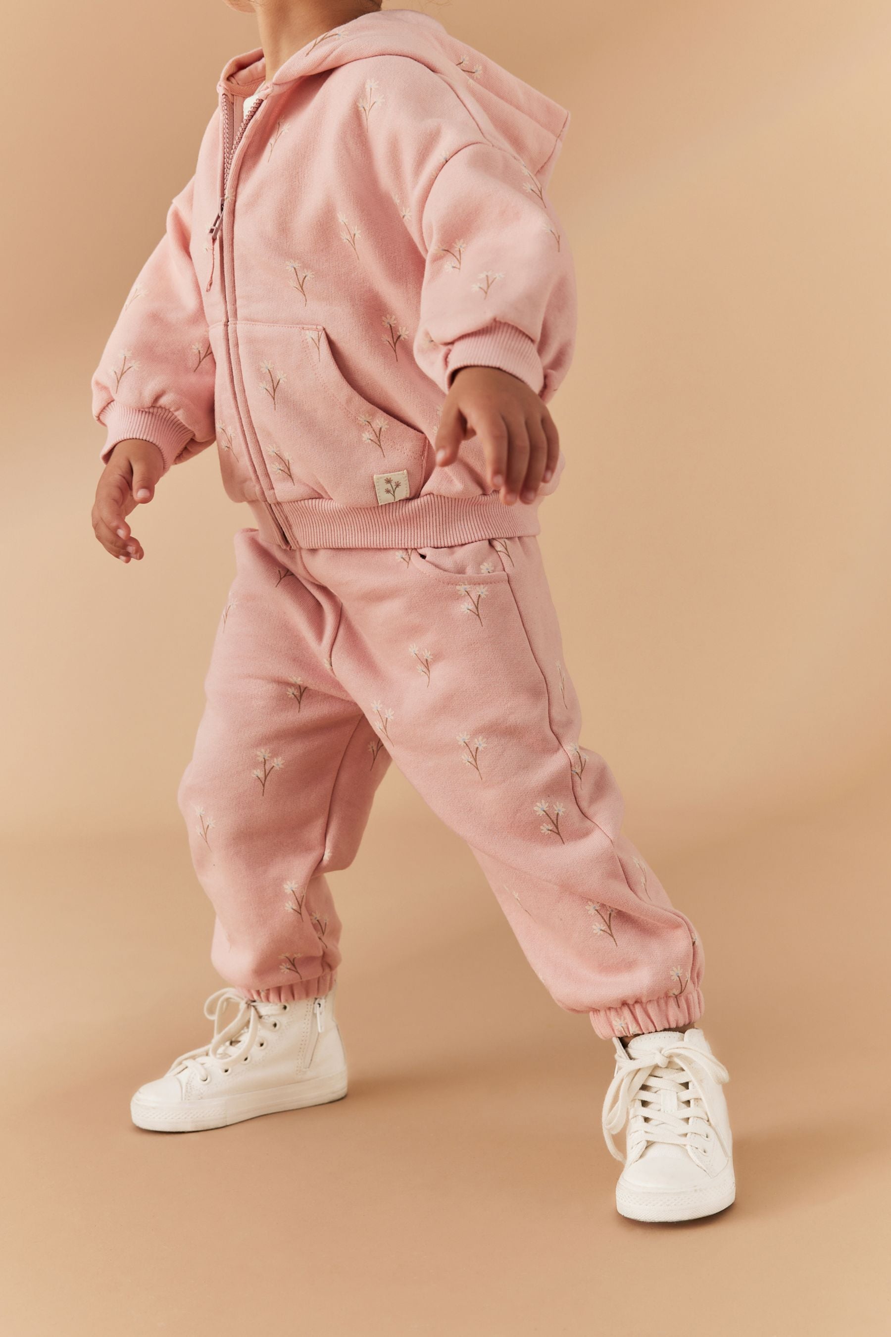 Pink Floral Sweat Joggers (3mths-7yrs)