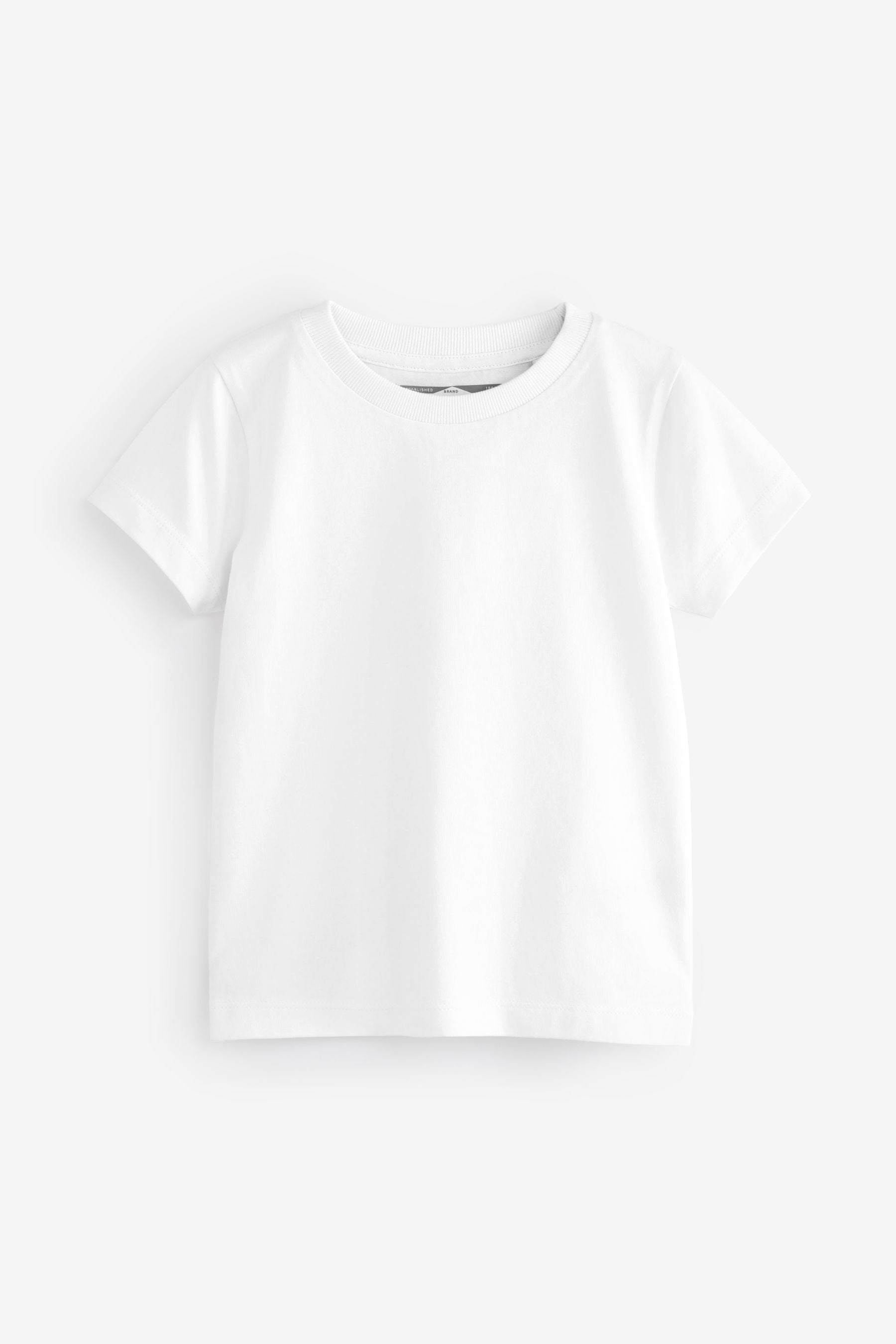 White Short Sleeve T-Shirts (3mths-7yrs)