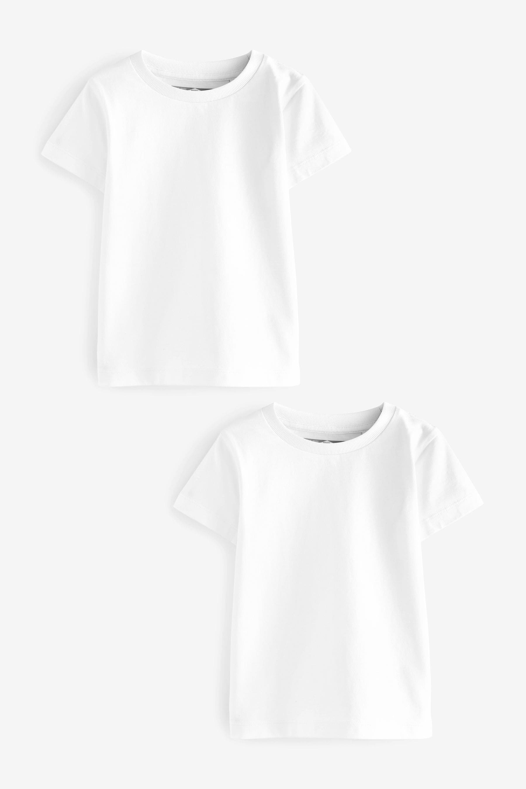 White Short Sleeve T-Shirts (3mths-7yrs)