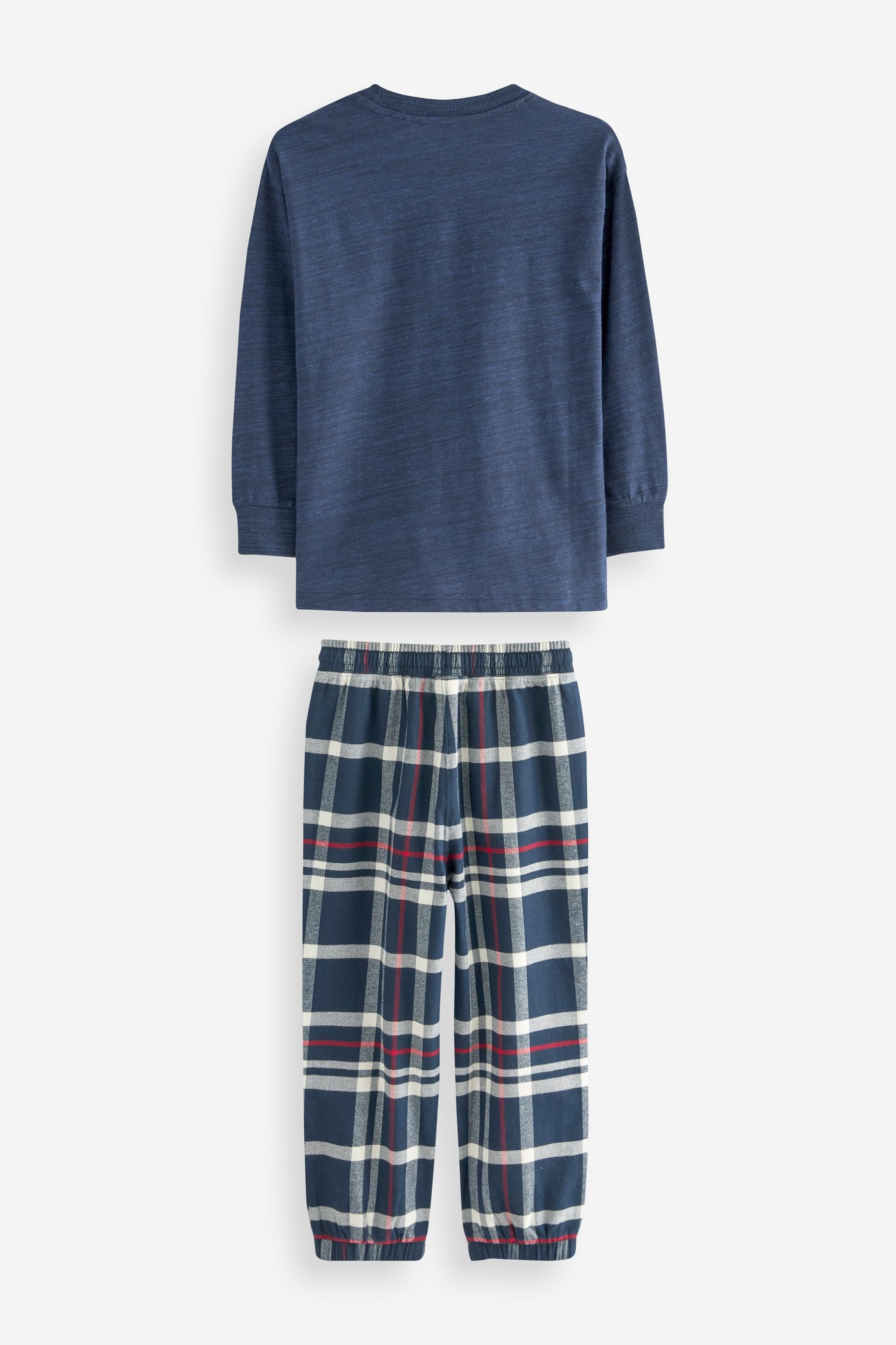 Blue Check Bottom Pyjamas (3-16yrs)