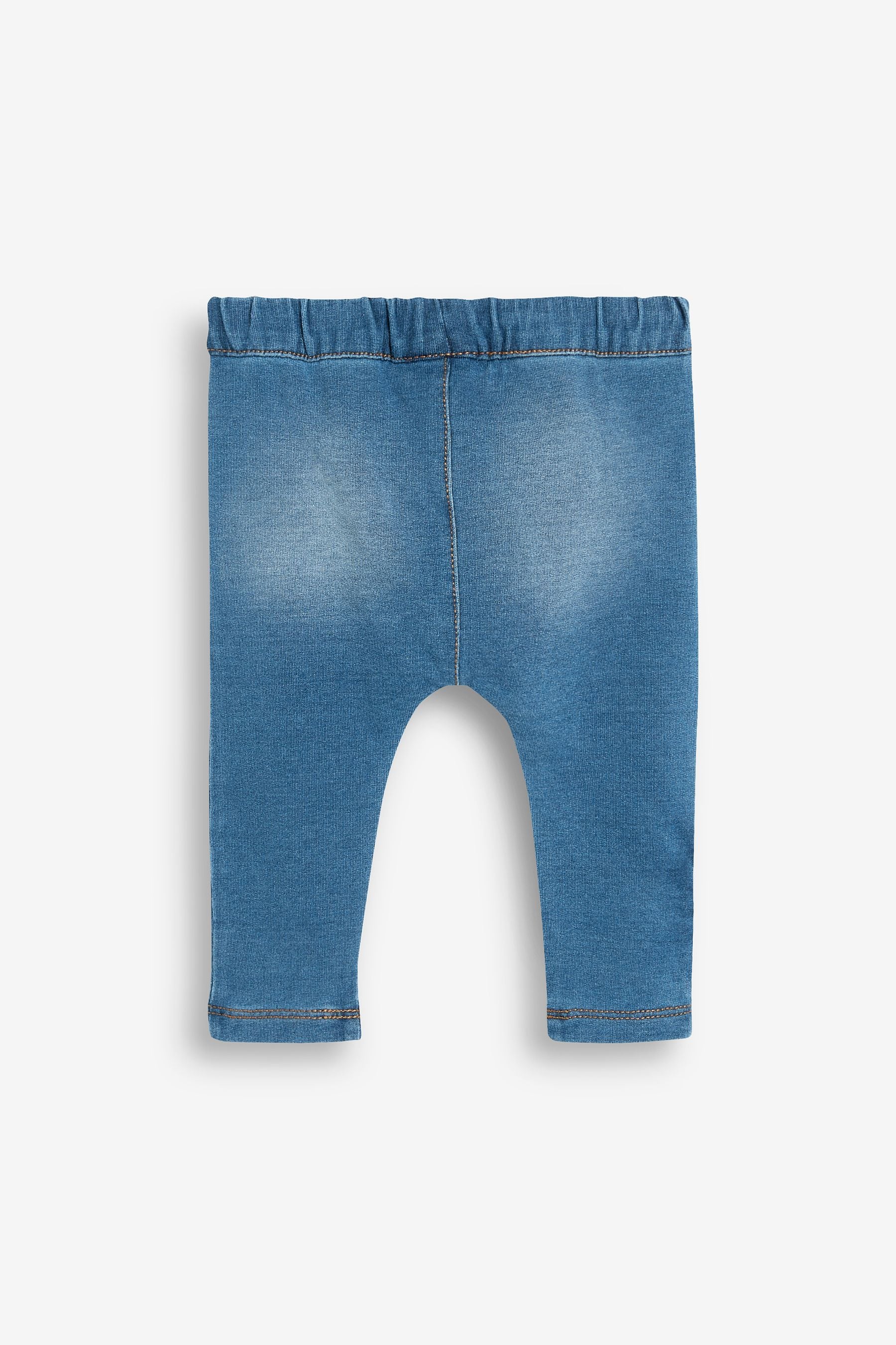 Blue Denim Washed Leggings