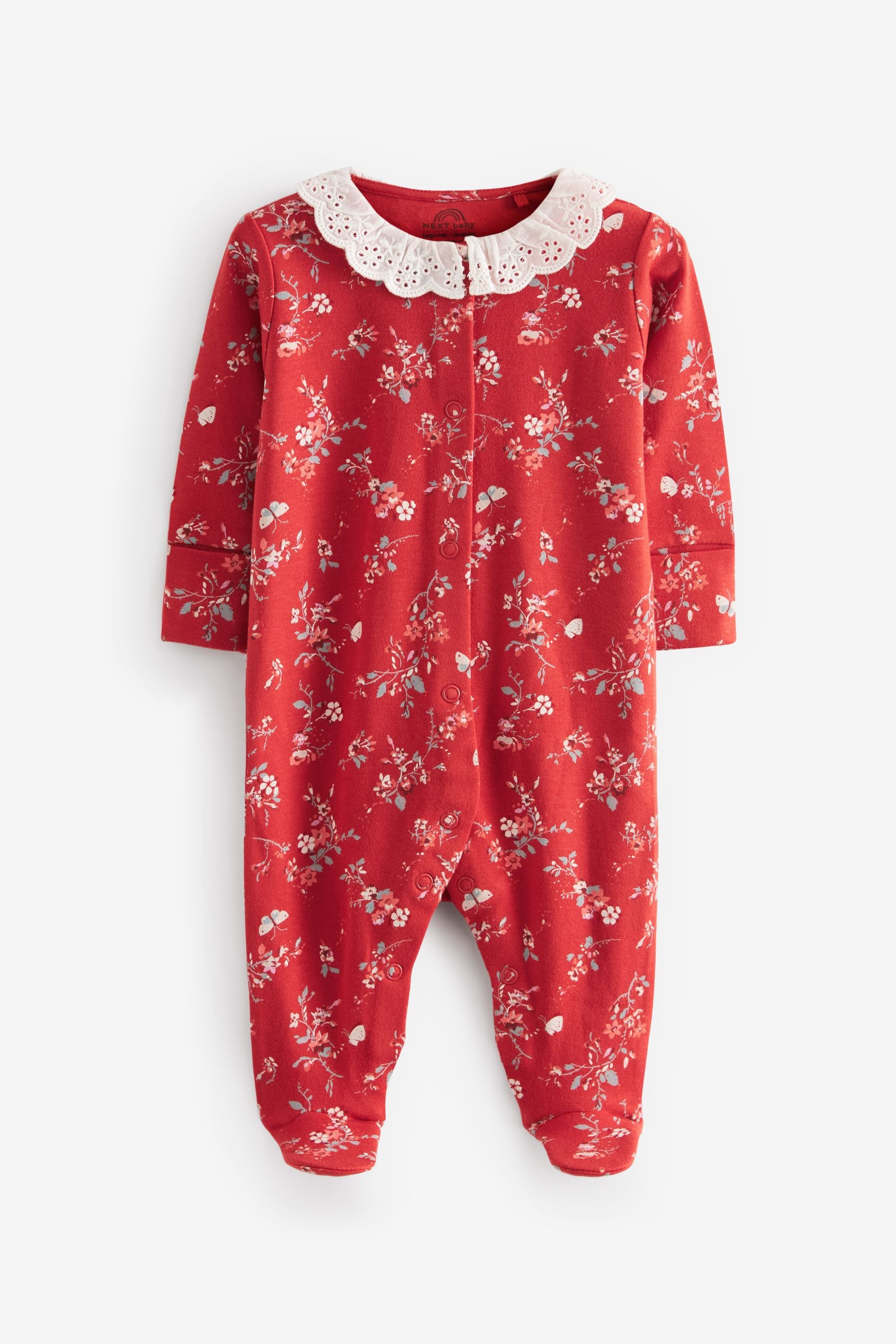 Red Baby Sleepsuits 2 Pack (0-18mths)