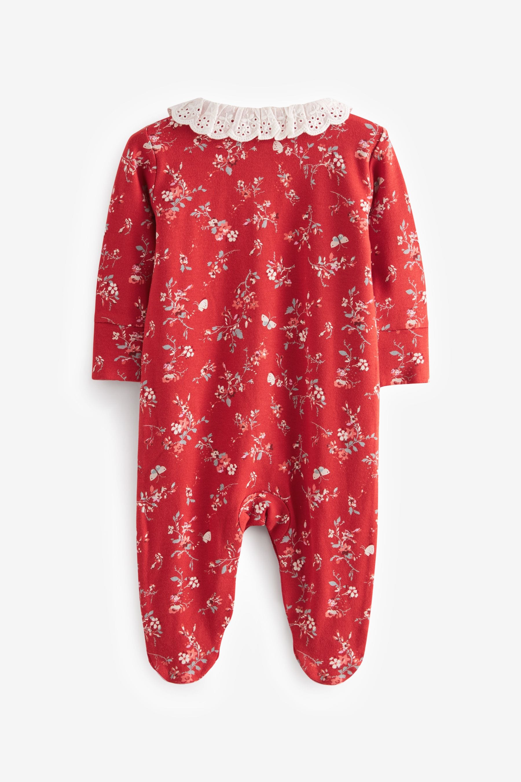 Red Baby Sleepsuits 2 Pack (0-18mths)