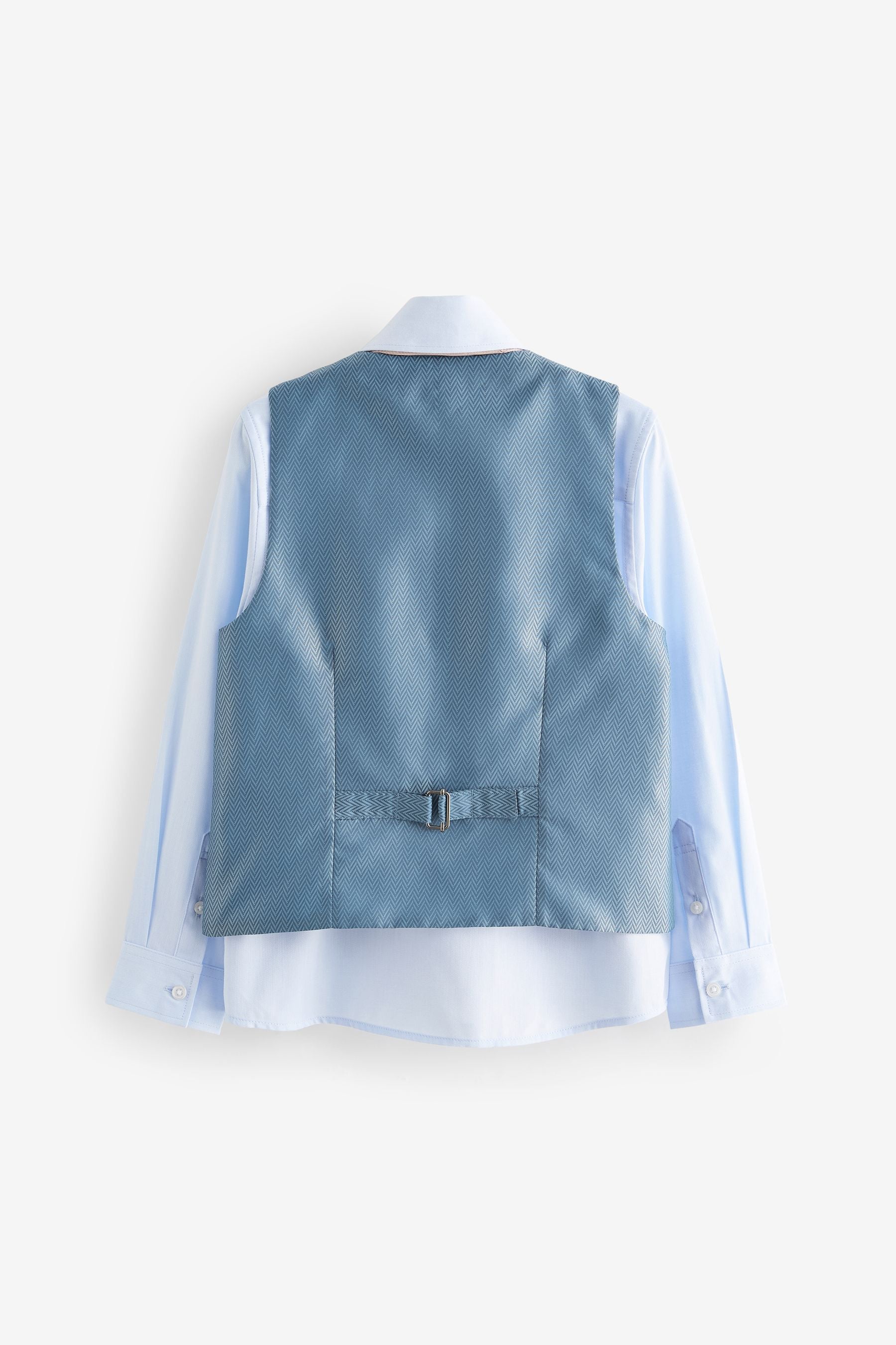 Cham Denim Blue Waistcoat Set (12mths-16yrs)