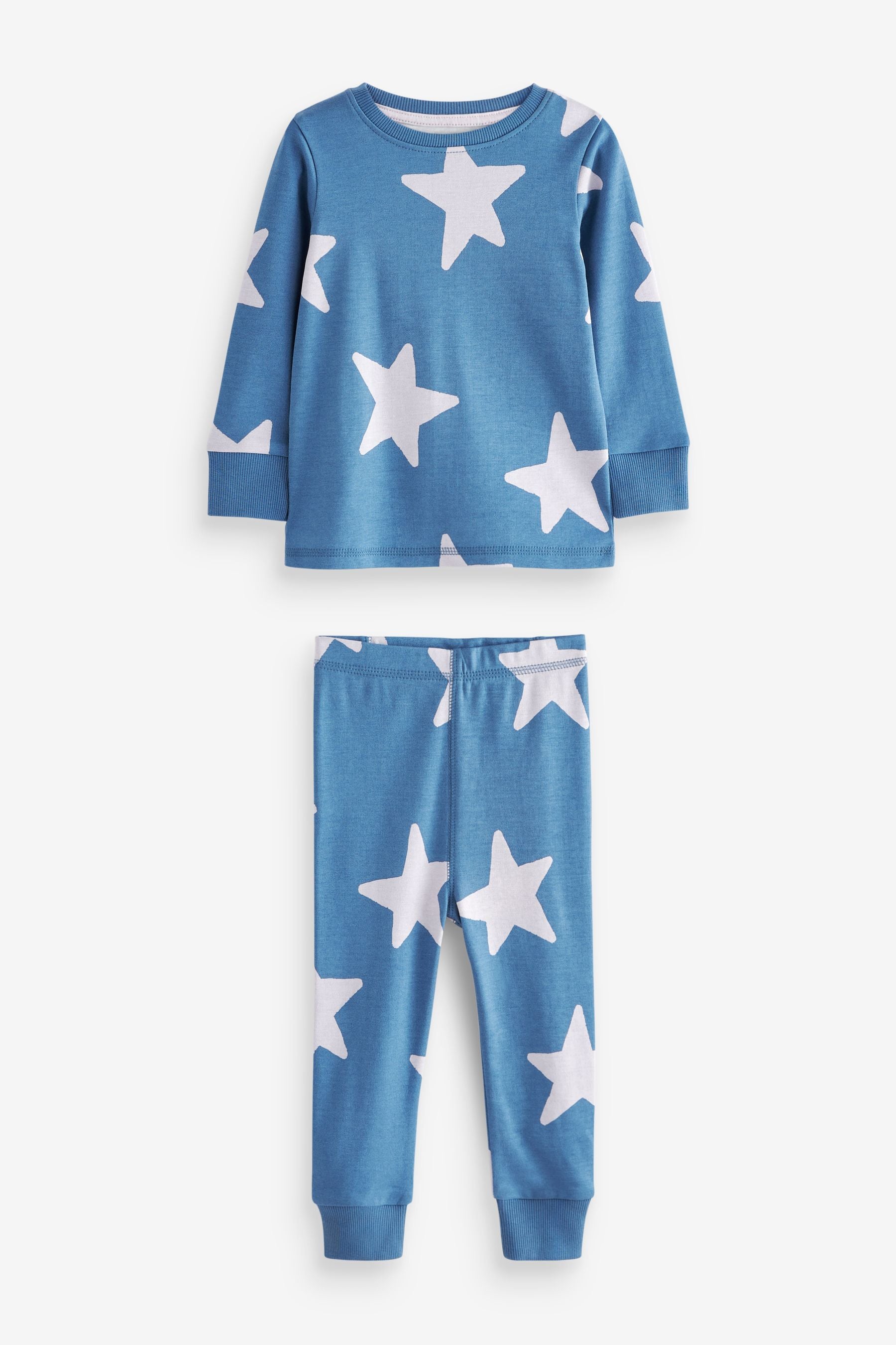 Multi Stars Snuggle Pyjamas 3 Pack (9mths-8yrs)