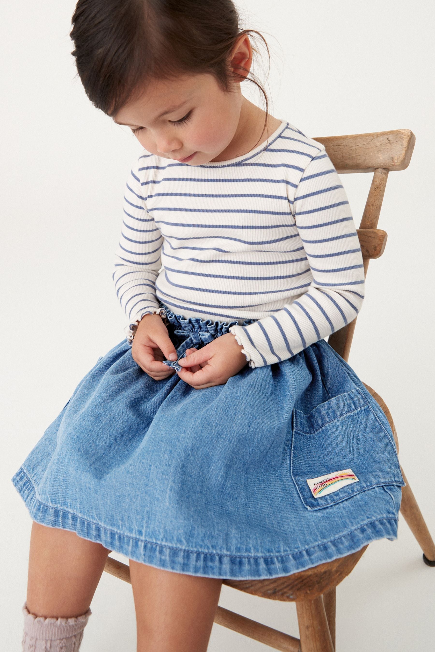 Blue Denim Skirt (3mths-7yrs)