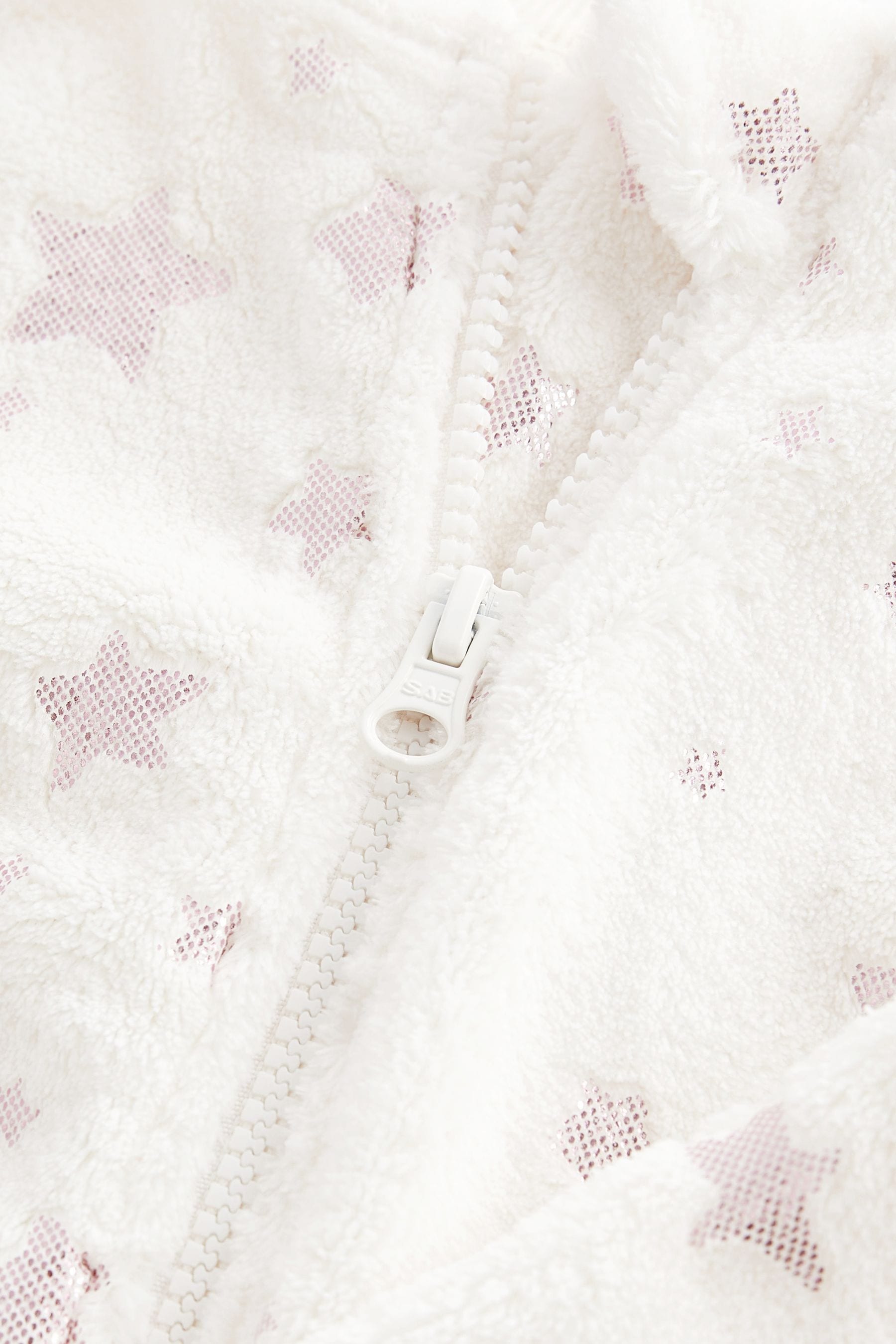 Cream Star Pink Panda Fleece All In One no Hood (9mths-8yrs)