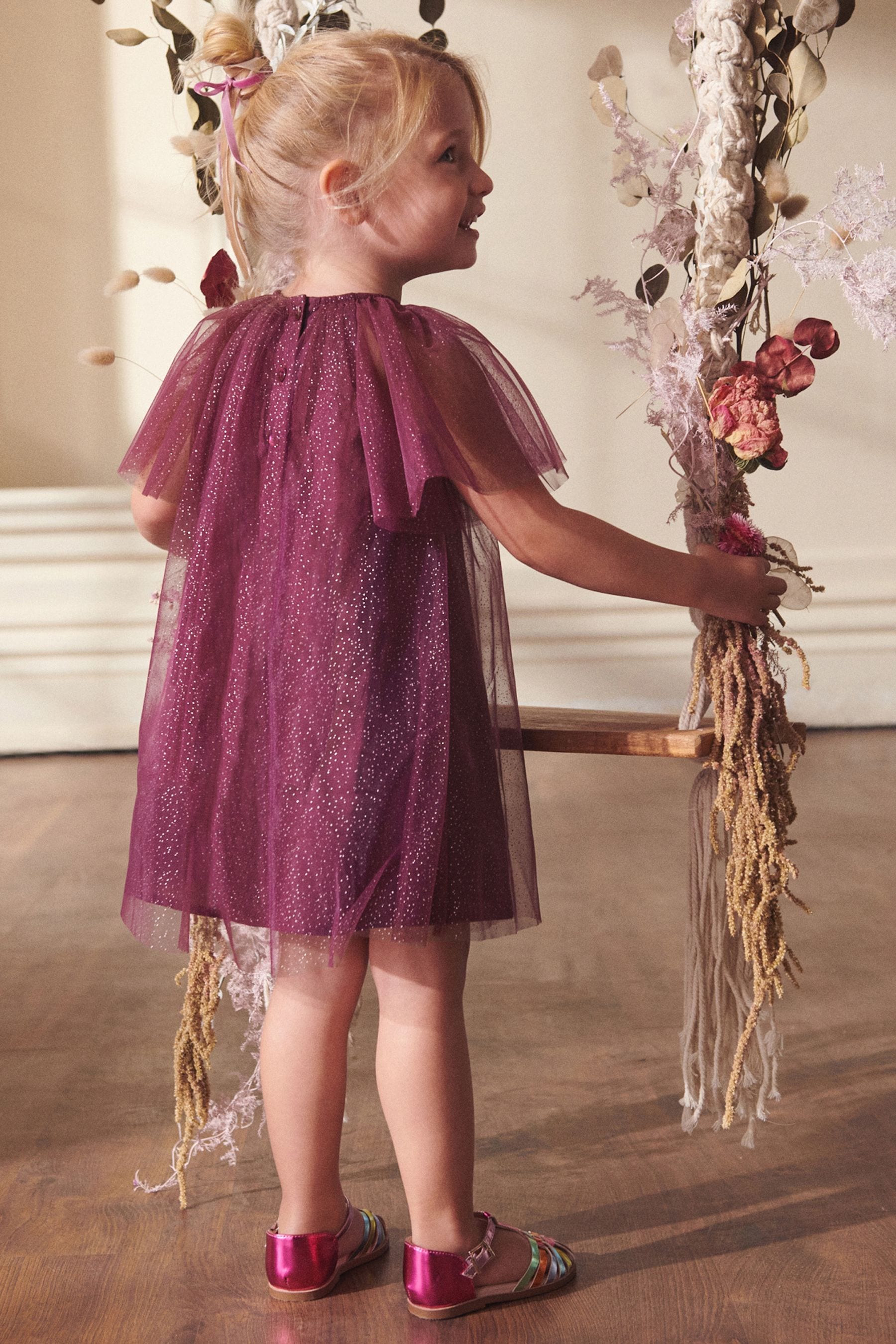 Berry Pink Sparkle Tulle Party Dress (3mths-10yrs)