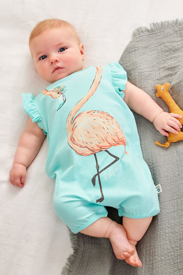 Blue FatFace Baby Crew Animal Romper