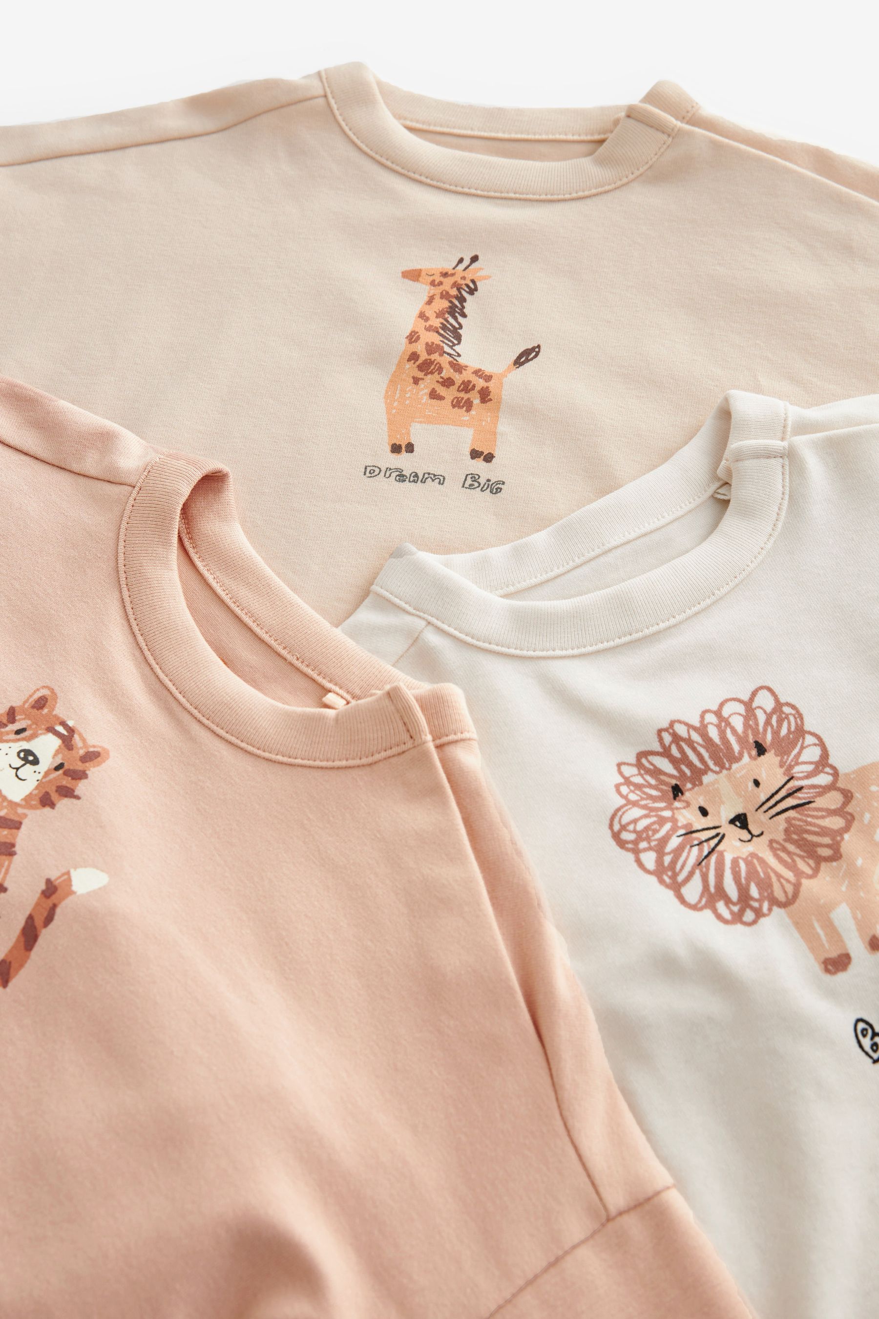 Neutral Safari Baby T-Shirts And Leggings Set 6 Pack