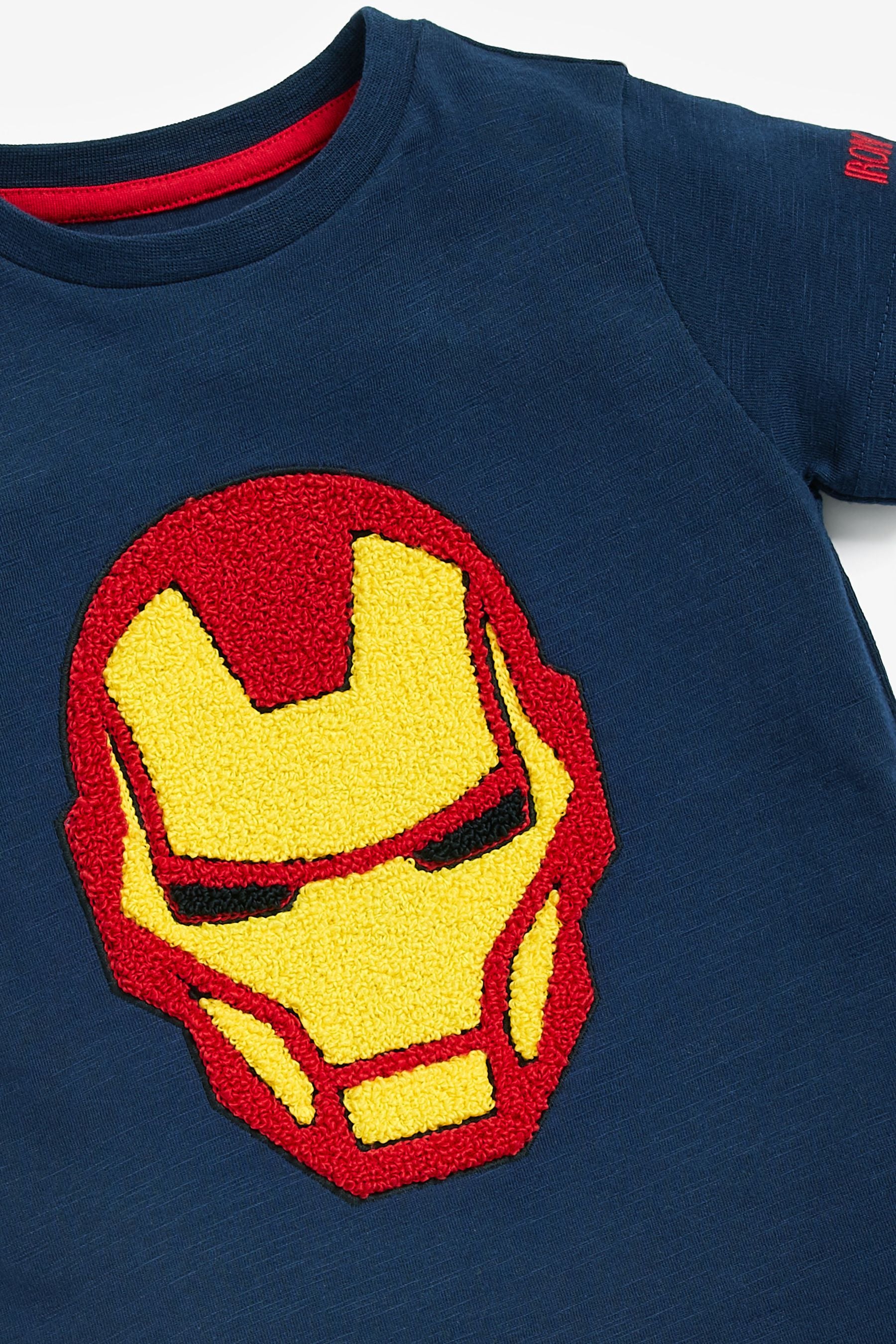 Navy Blue Ironman Superhero License T-Shirt (3mths-8yrs)