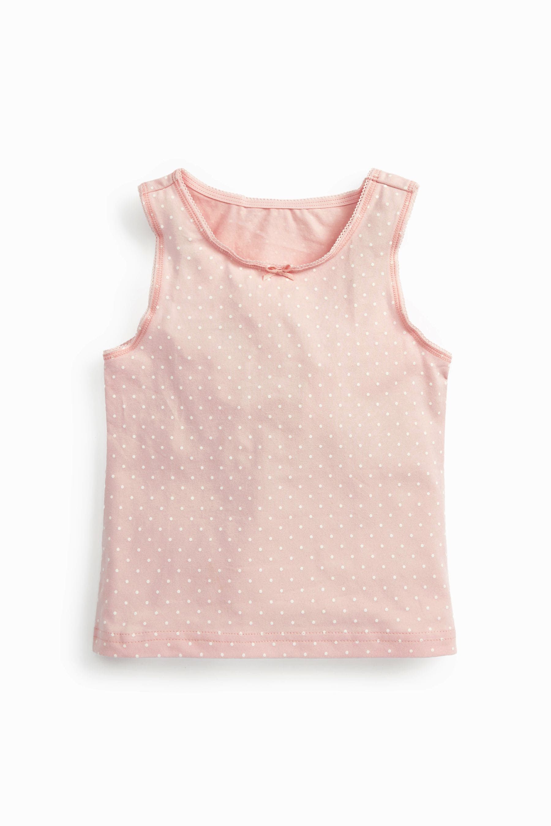 Pink/White Star/Stripe 5 Pack Vests (1.5-12yrs)