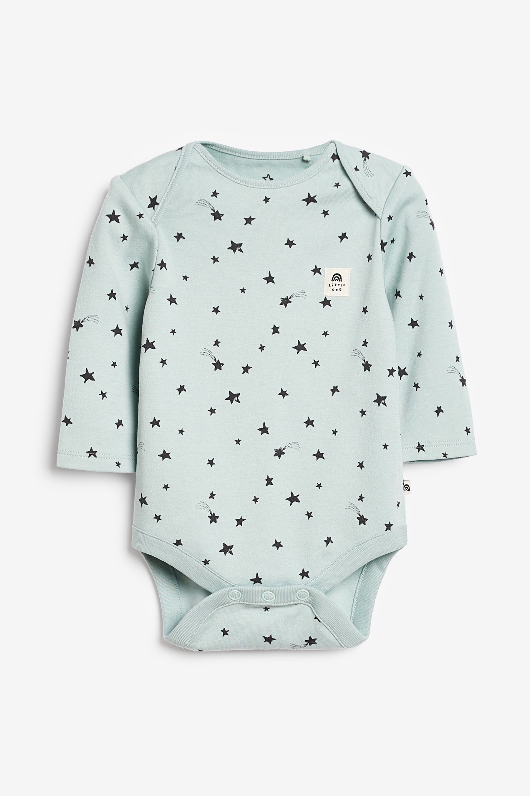 Pastel Mini Print 3 Pack Long Sleeve Baby Bodysuits (0mths-3yrs)