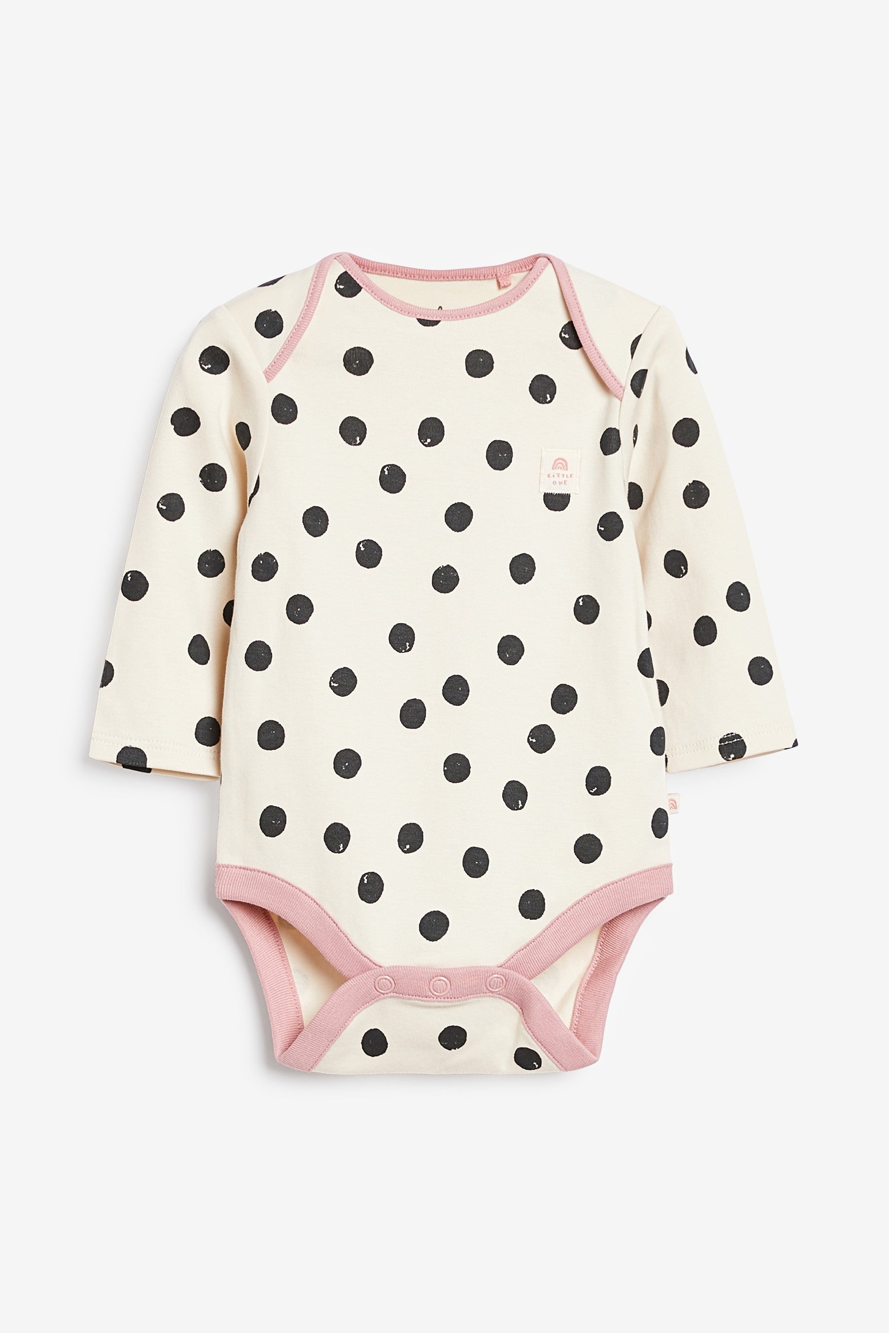 Pastel Mini Print 3 Pack Long Sleeve Baby Bodysuits (0mths-3yrs)