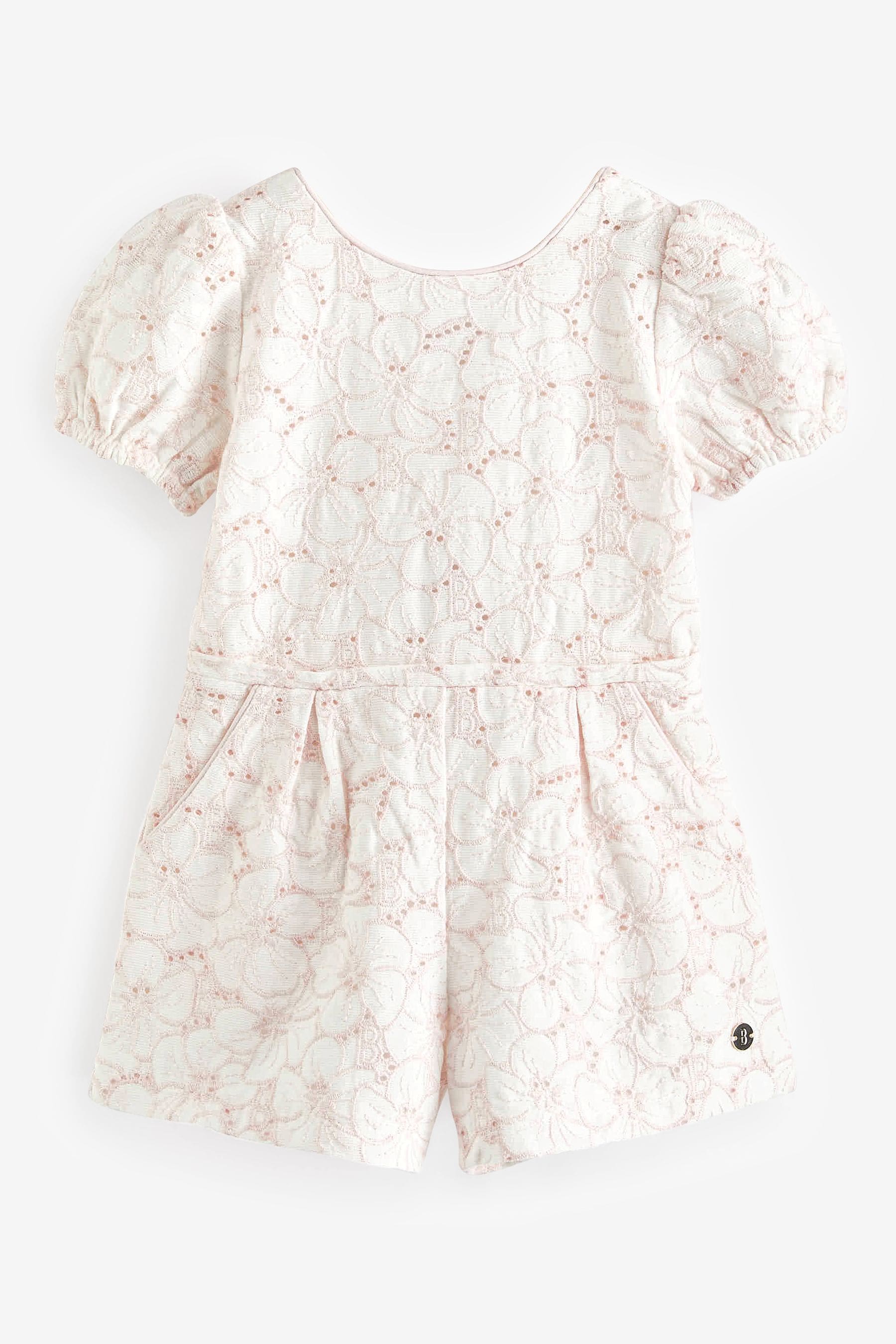 Pink Baker by Ted Baker Broderie Playsuit