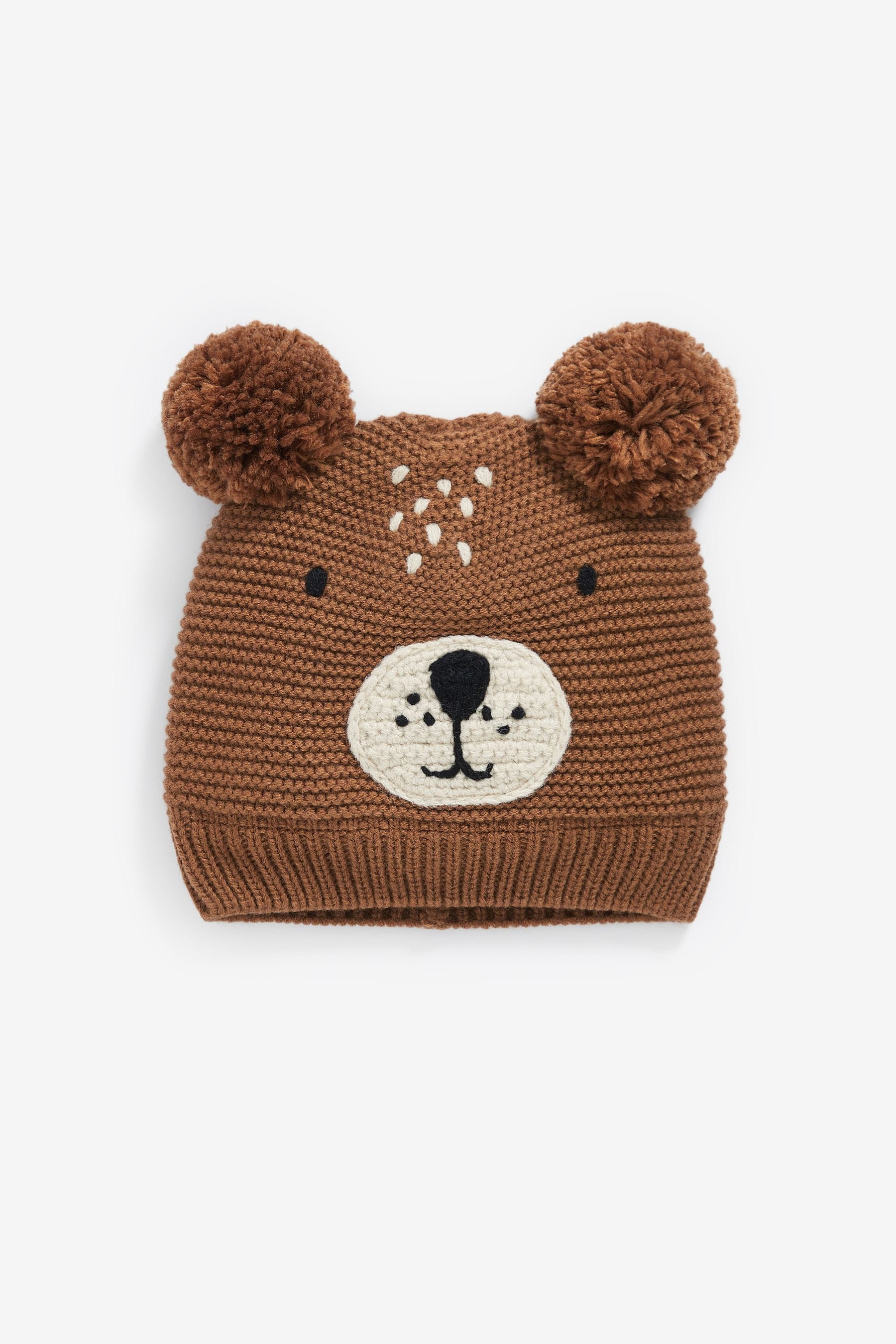 Brown Bear Hat & Mittens Set (3mths-6yrs)