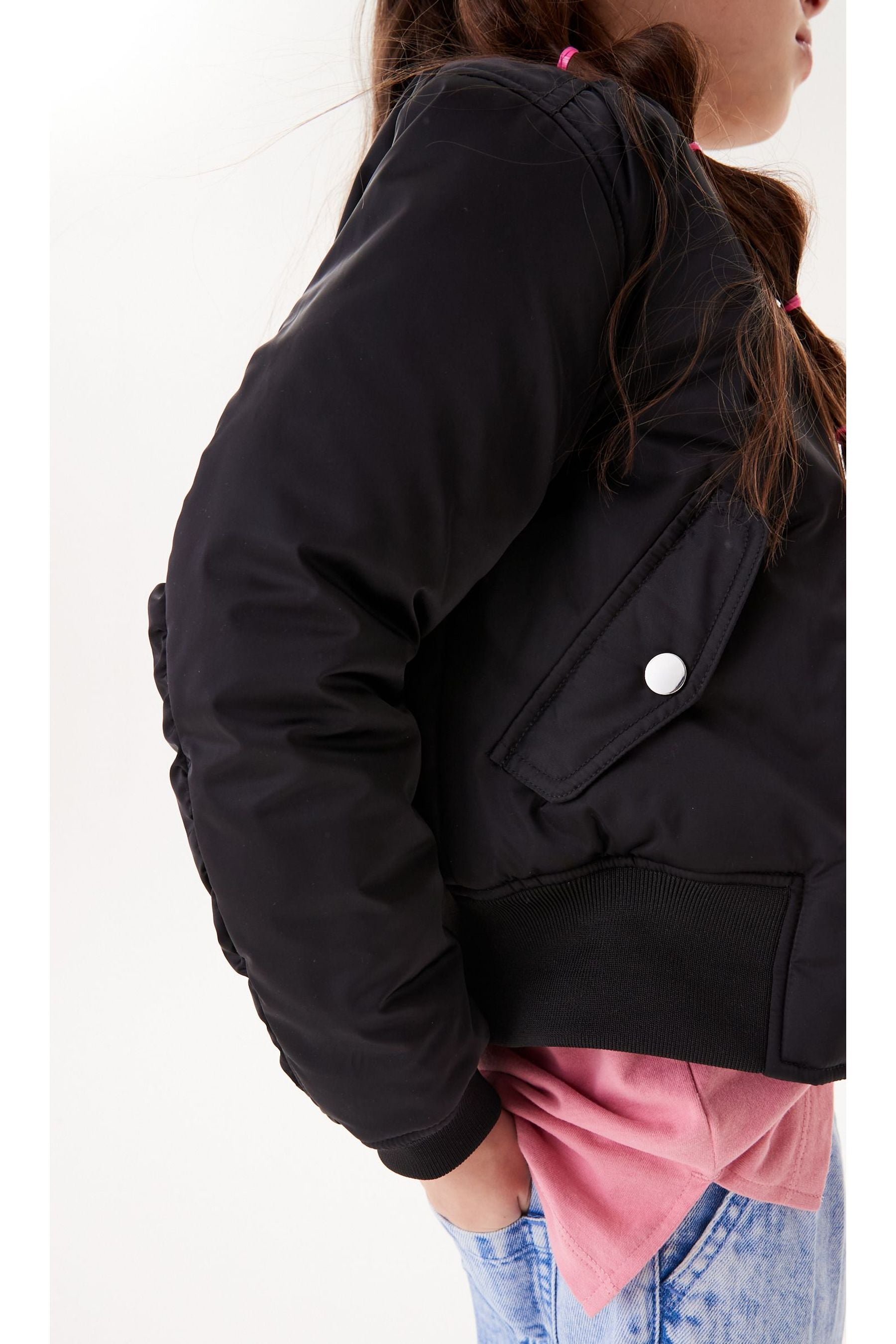 Black Bomber Jacket (2-16yrs)