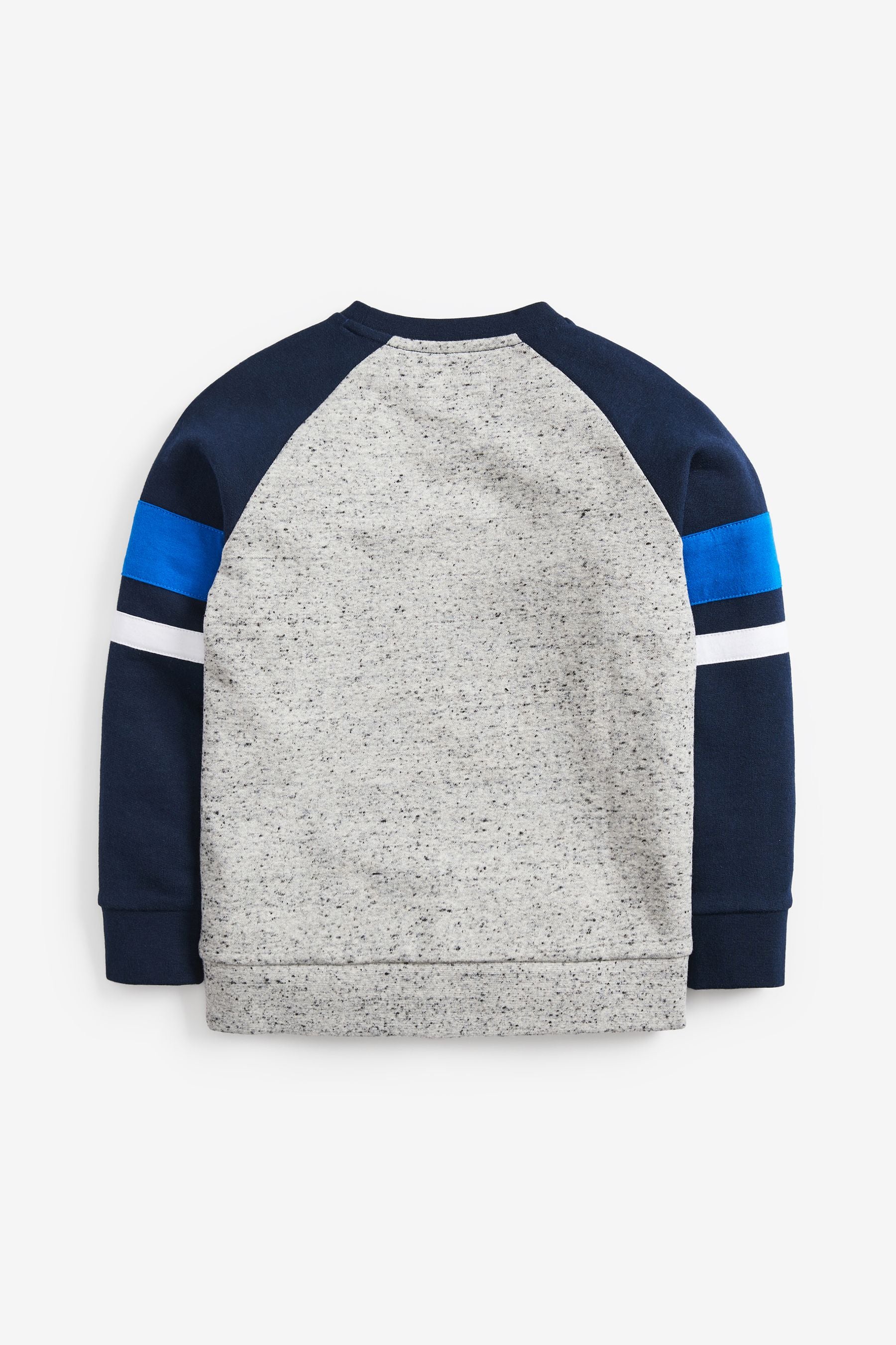 Blue/Grey Long Sleeve Raglan Midweight Sweat Top (3-16yrs)