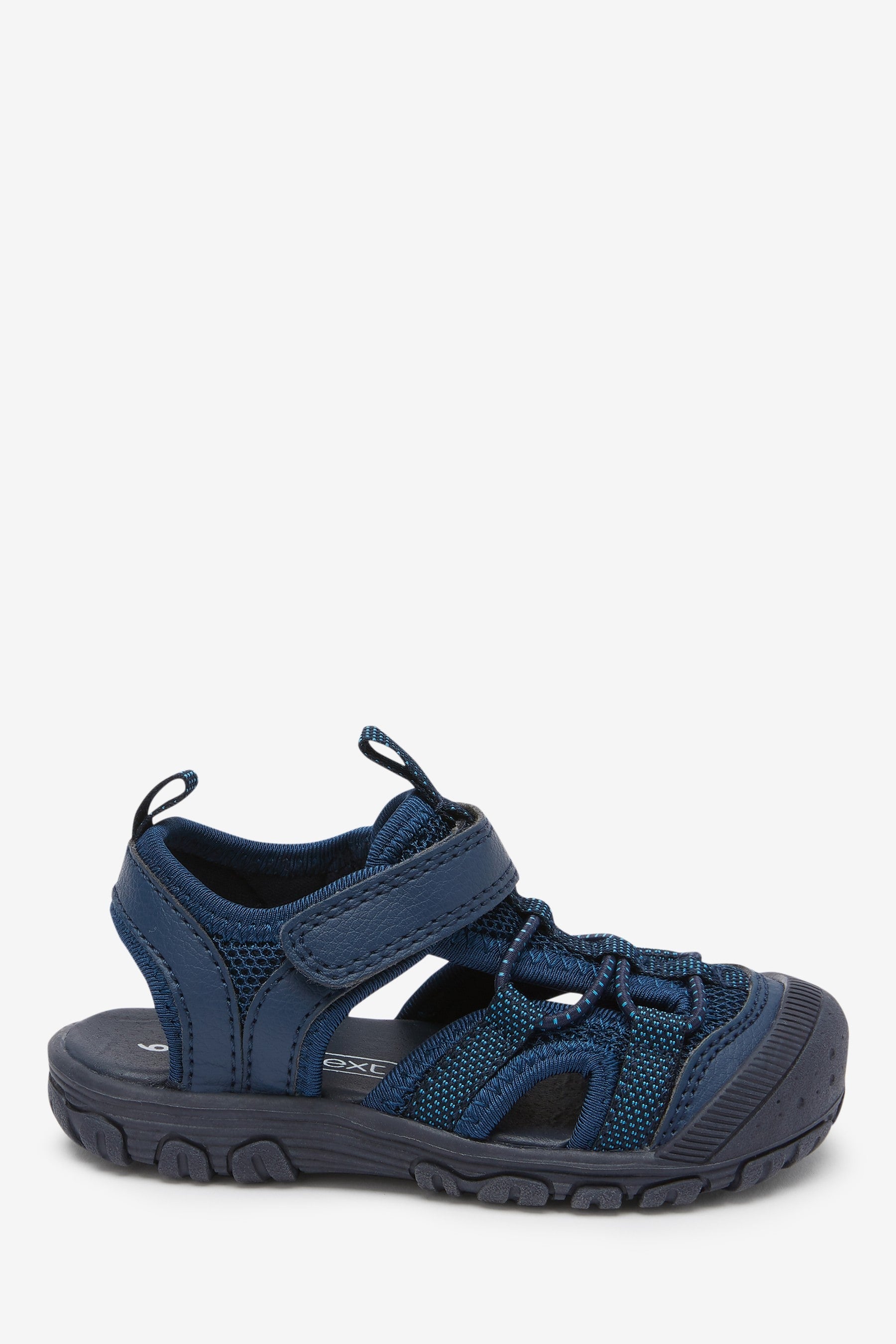 Navy Bump Toe Trekker Sandals