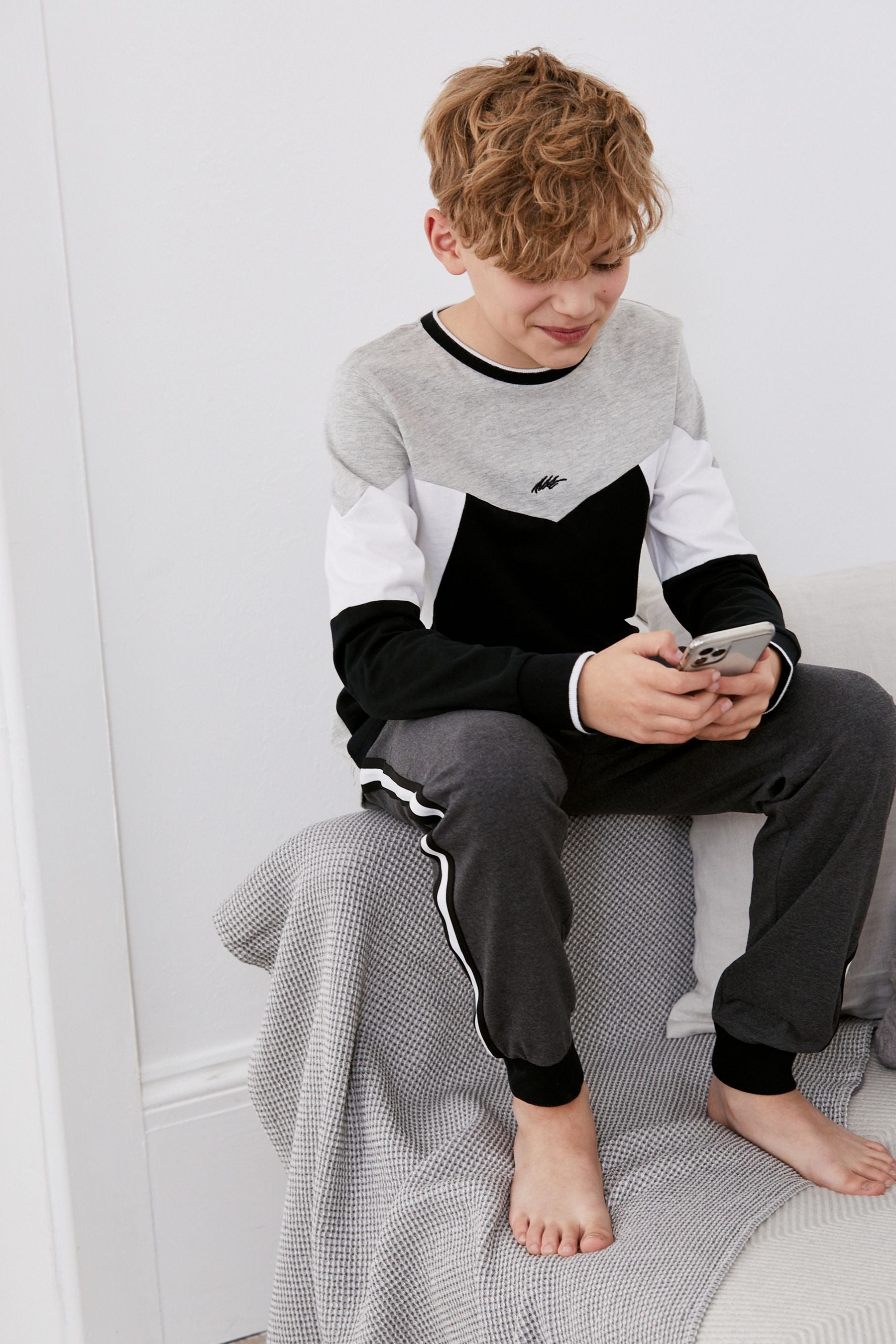 Monochrome Pyjamas 3 Pack (3-16yrs)