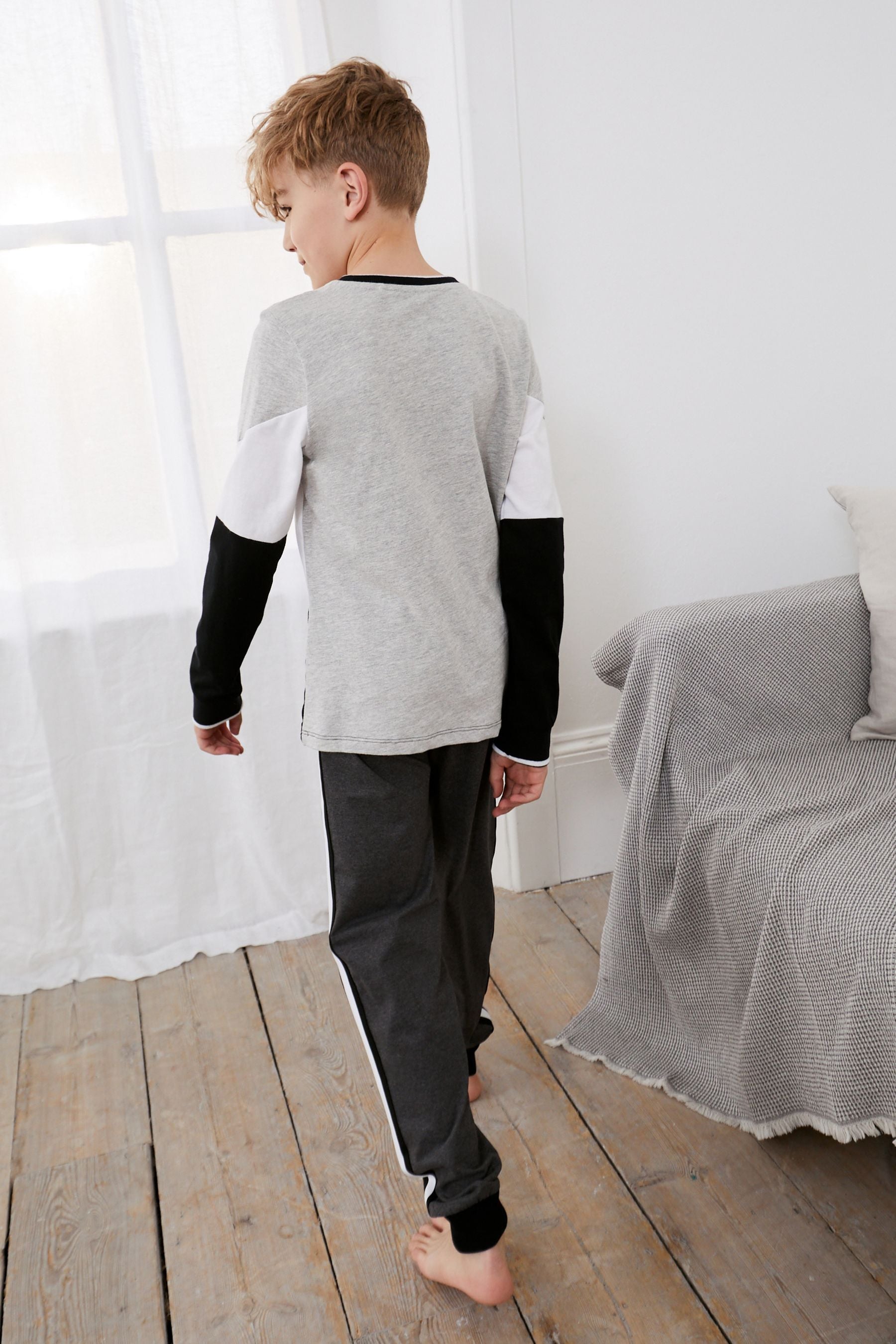 Monochrome Pyjamas 3 Pack (3-16yrs)