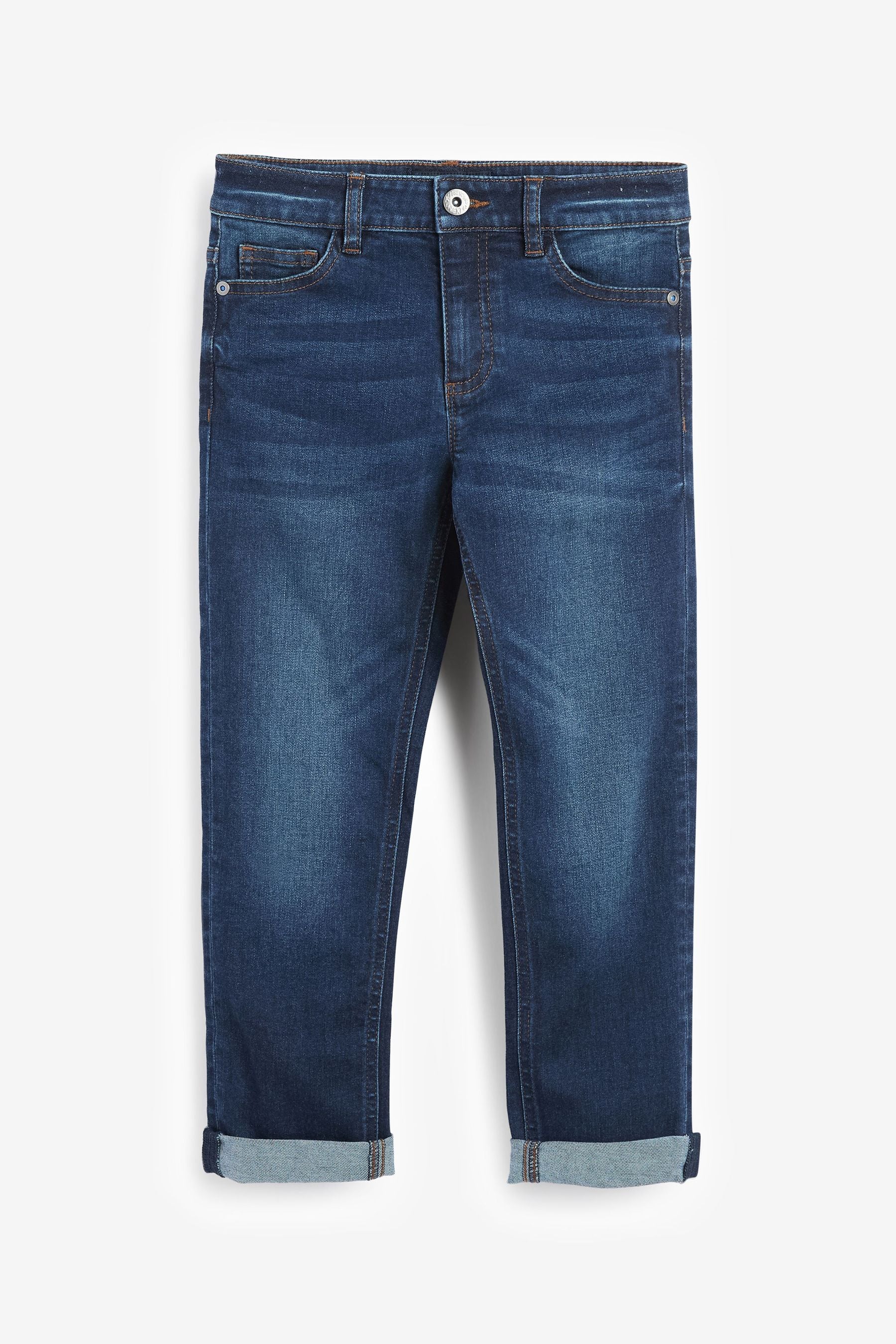 Blue Indigo Cotton Rich Stretch Jeans (3-17yrs)