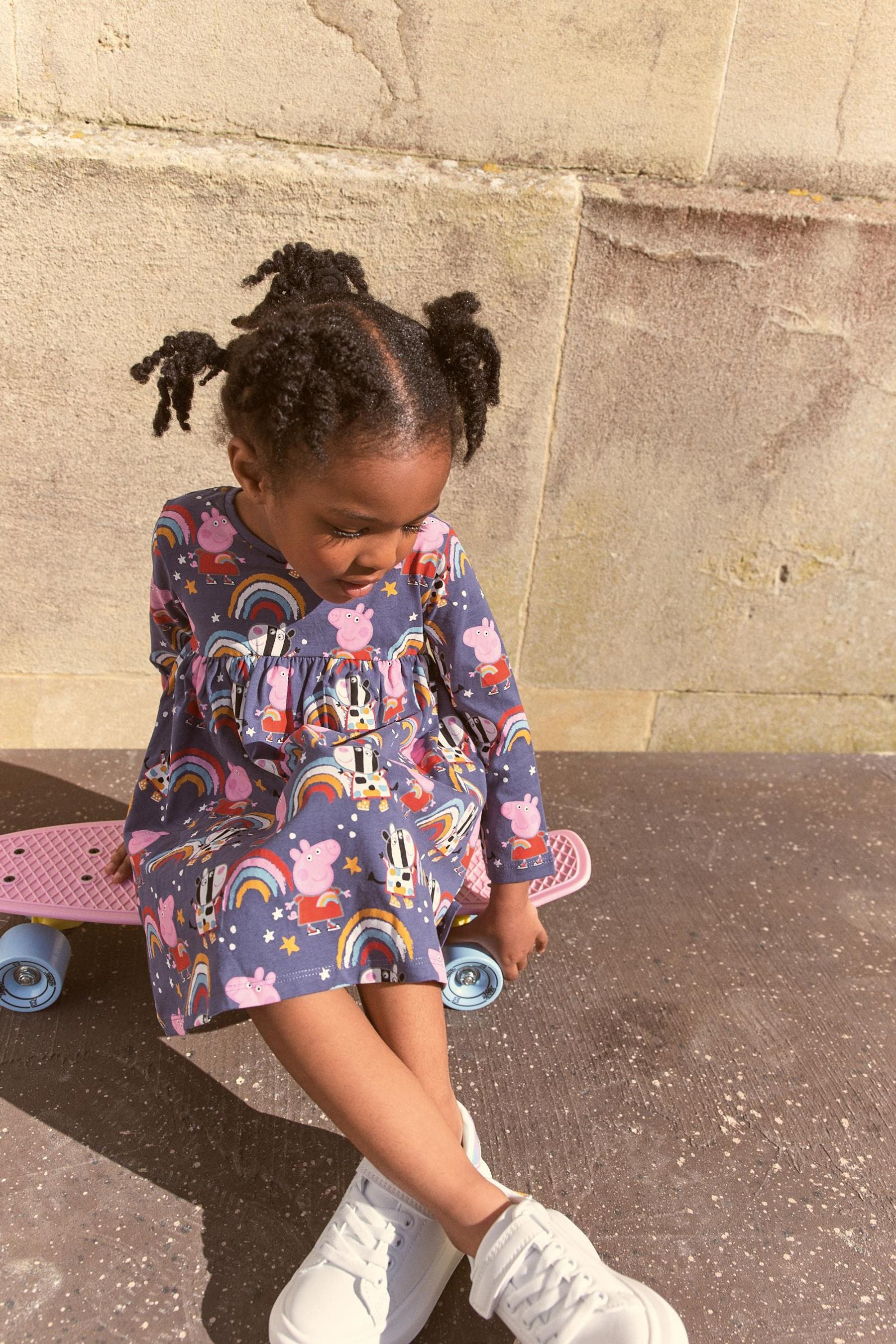 Blue Denim Peppa Pig Jersey Dress (3mths-7yrs)