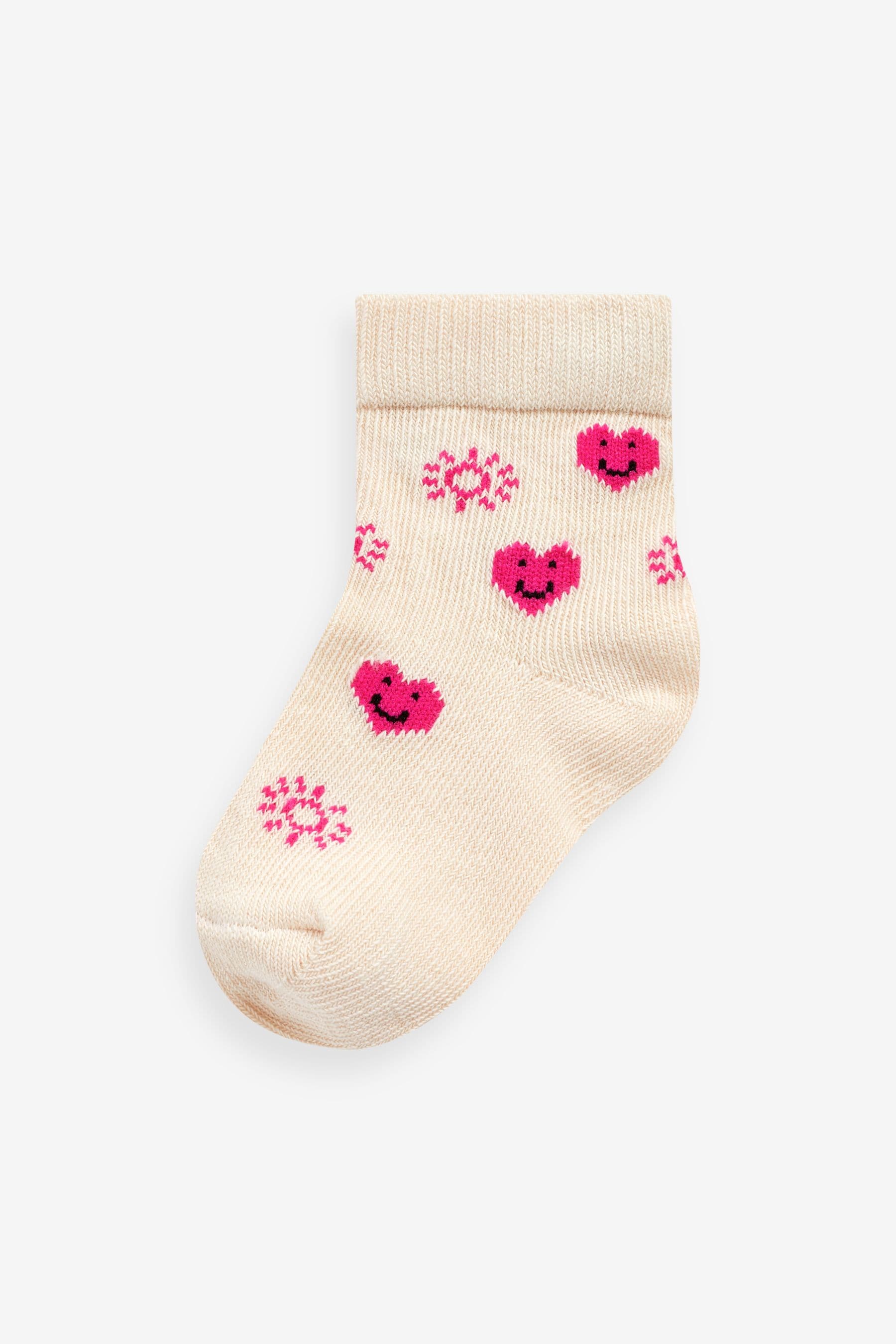 Pink Baby Socks 5 Pack (0mths-2yrs)