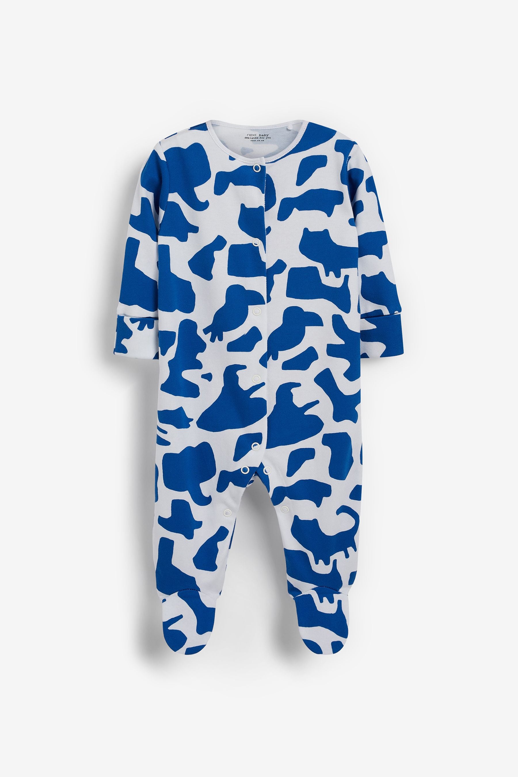 Modern Blues Baby Sleepsuits 5 Pack (0-2yrs)