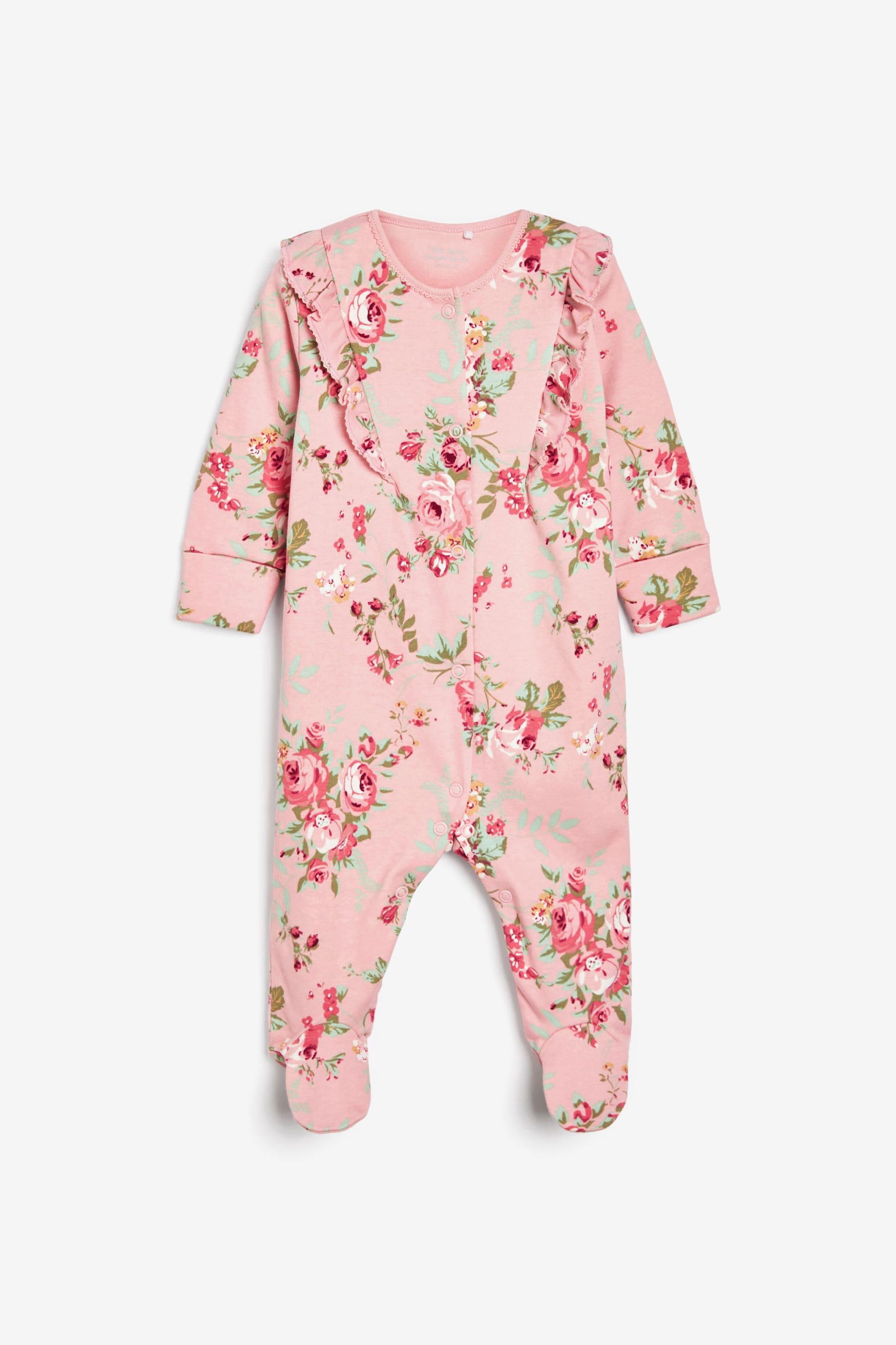 Pink Baby Sleepsuits 5 Pack (0-2yrs)