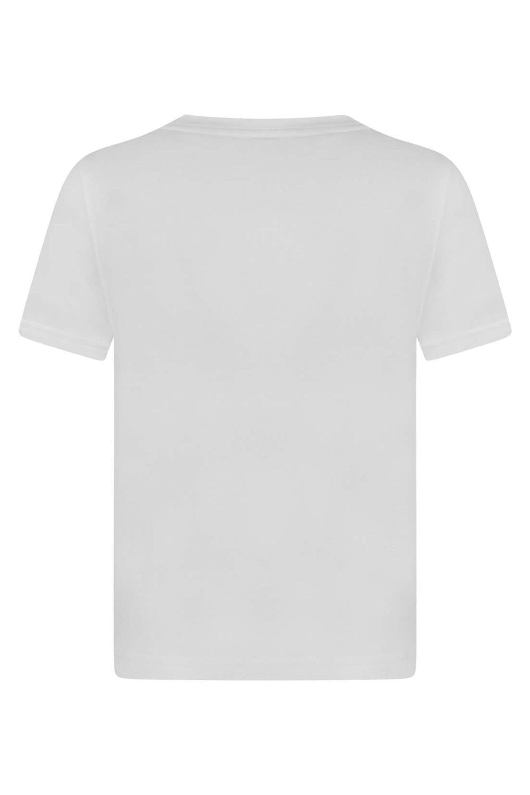 White Timberland White Logo T-shirt