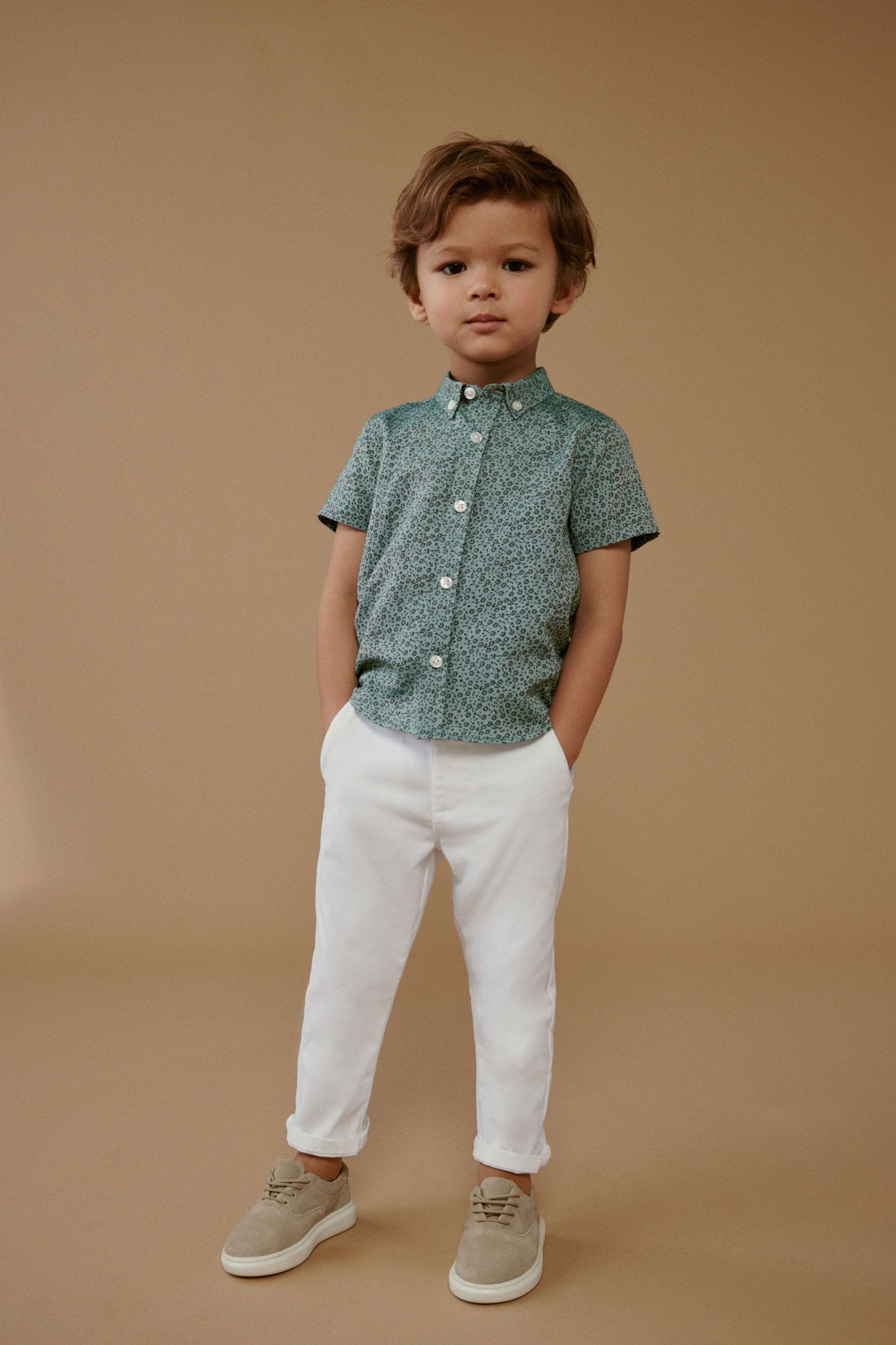 Mint Green Stretch Chinos Trousers (3mths-7yrs)