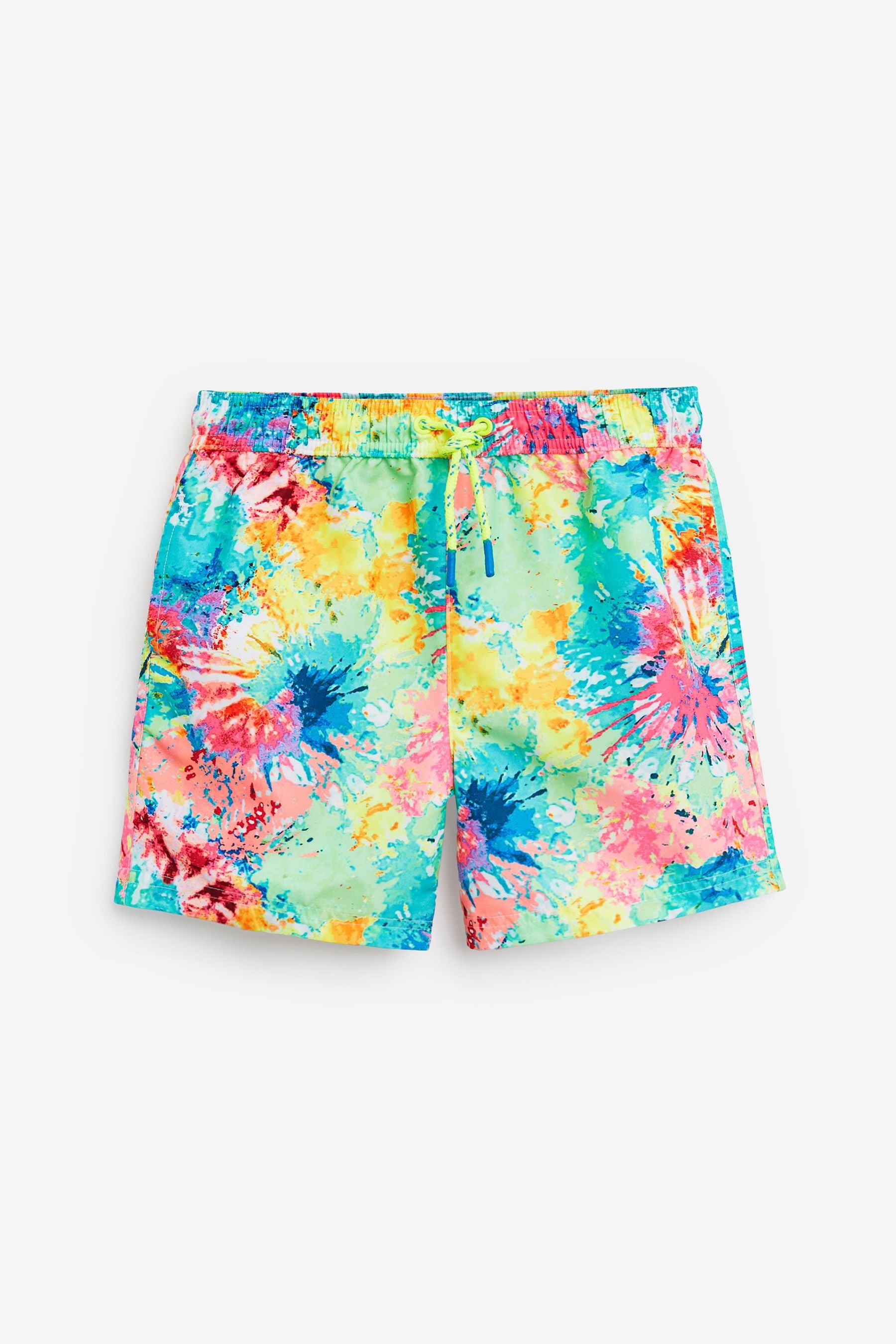 Multi Bright Tie Dye Quick Dry Beach Shorts (3-16yrs)