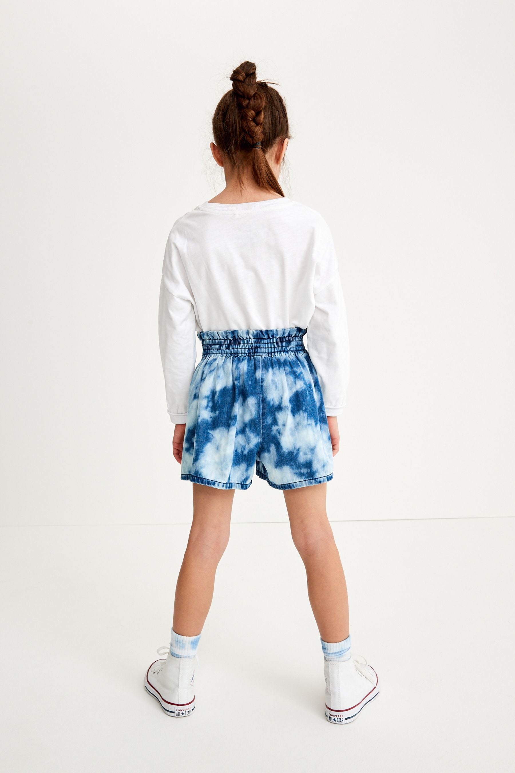 Denim Tie Dye Shorts (3-16yrs)