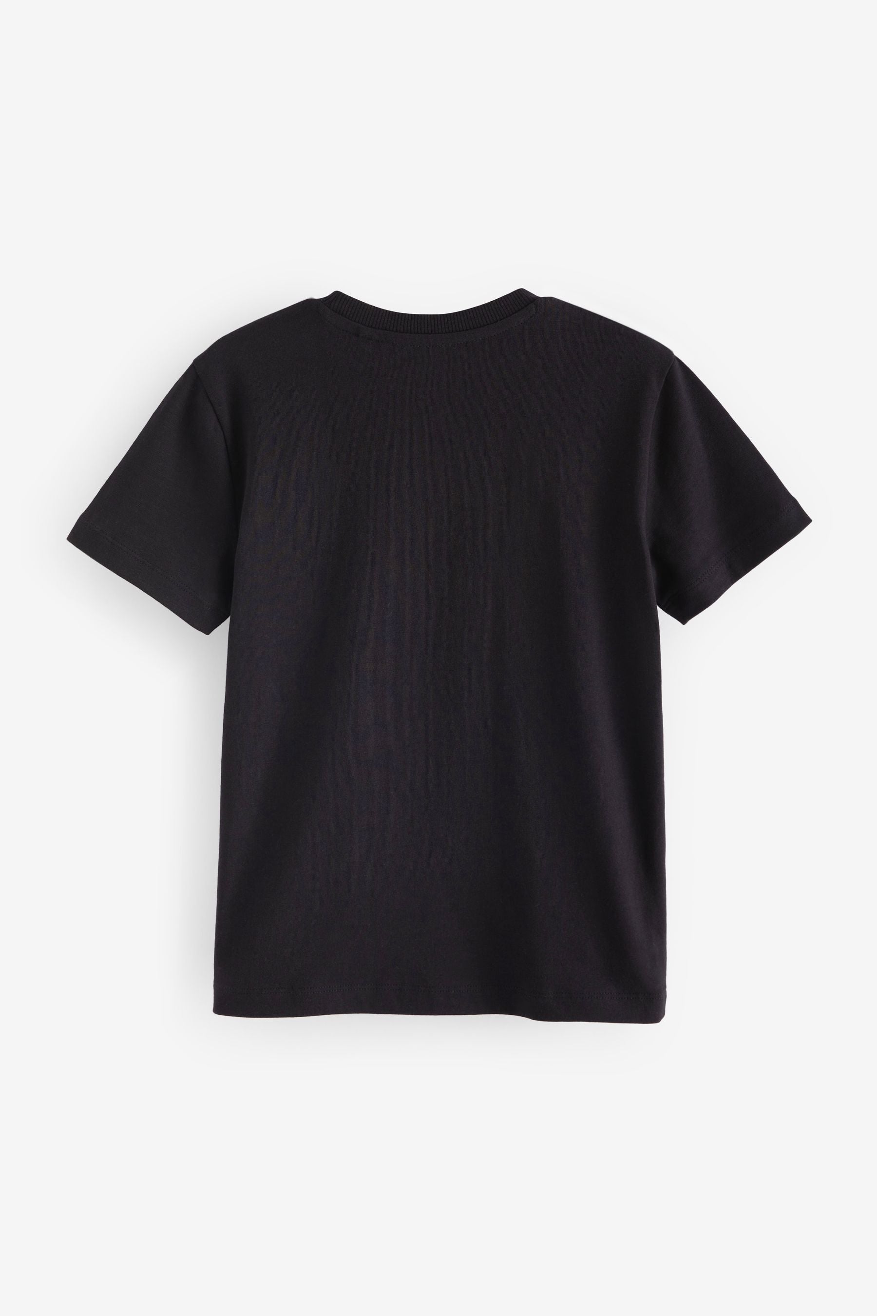 Black Short Sleeve Graphic T-Shirt (3-16yrs)