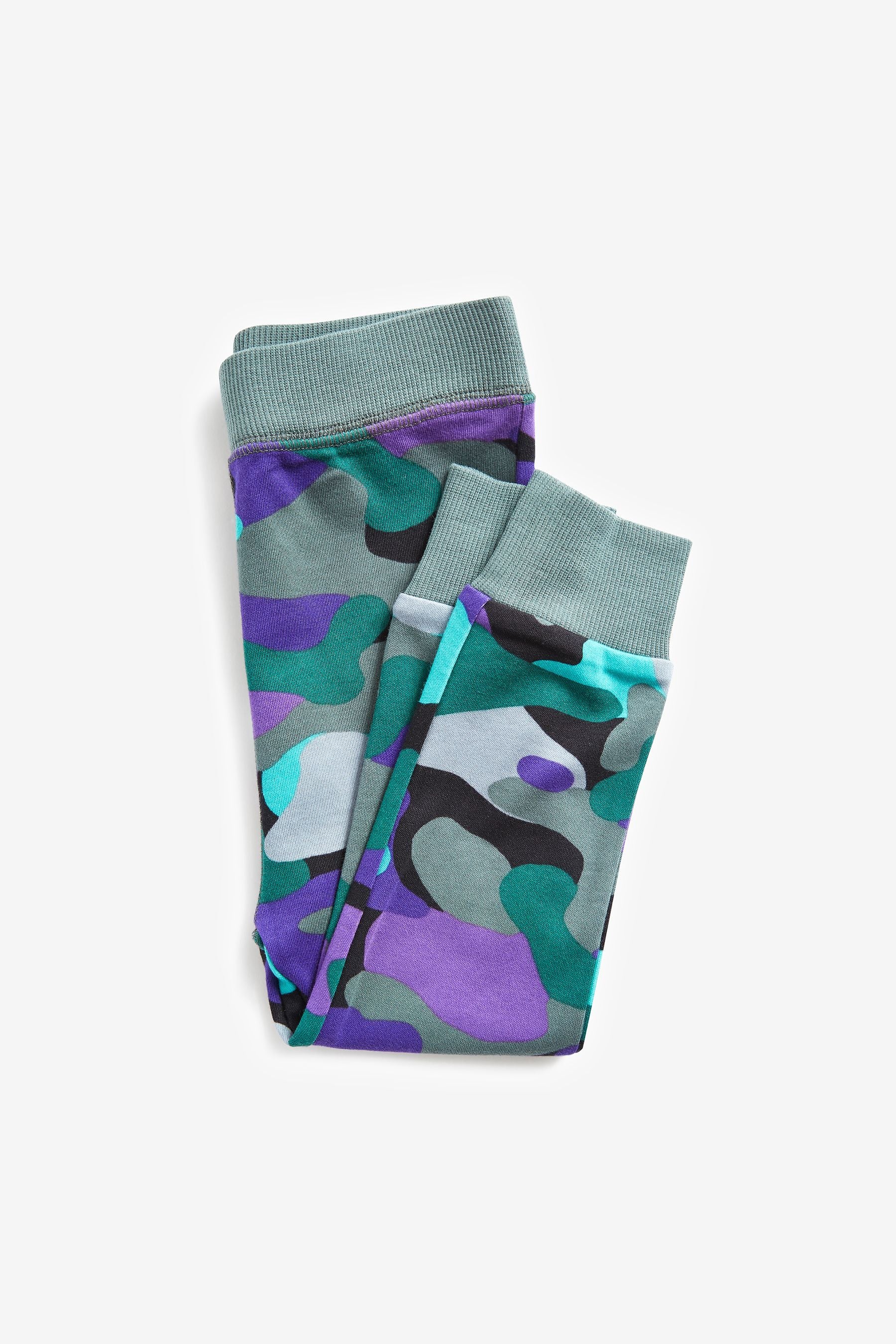 Grey/Green/Purple Camo 3 Pack Snuggle Pyjamas (9mths-12yrs)