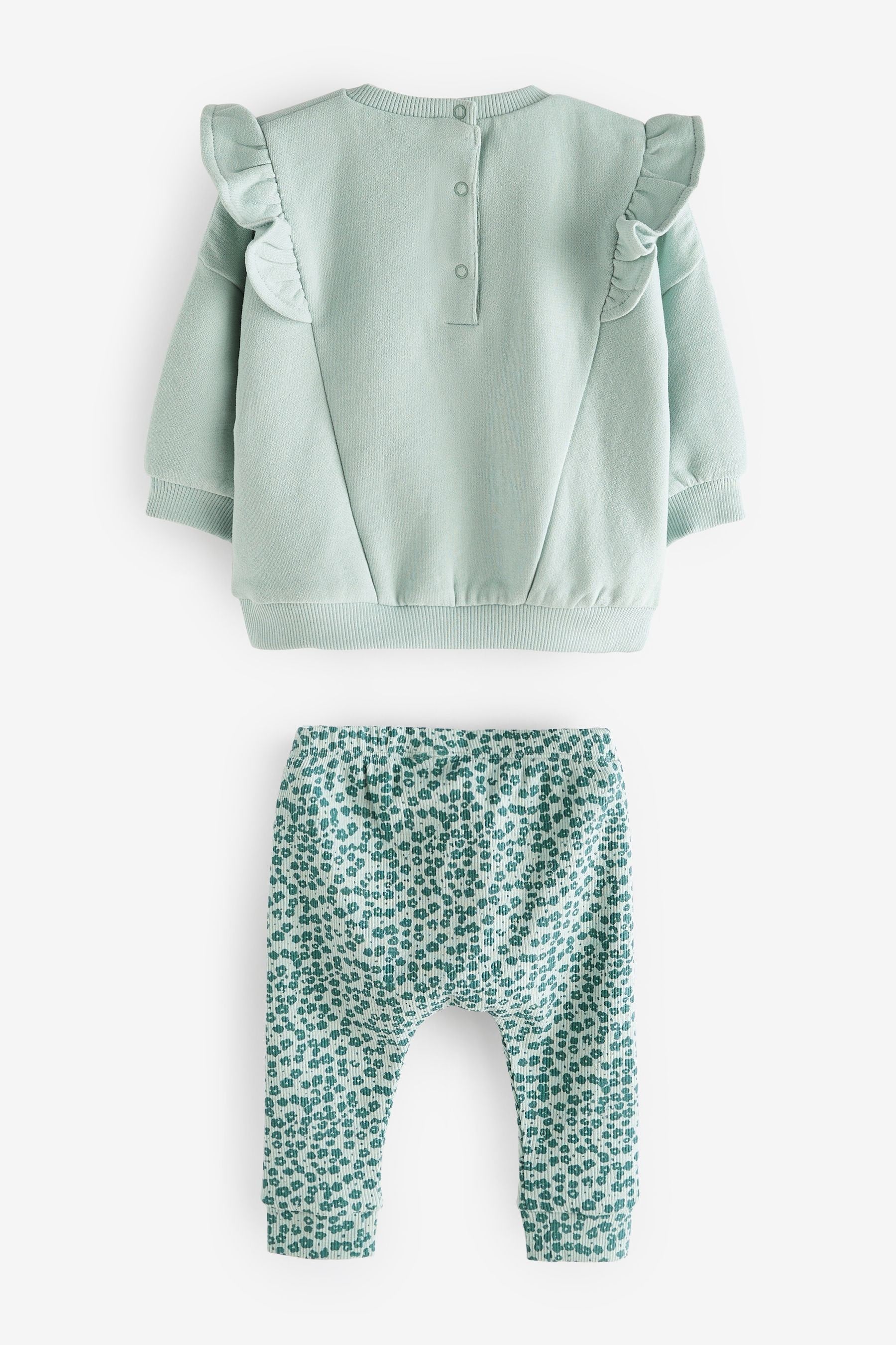 Teal Blue 2 Piece Baby Sweater and Leggings Set