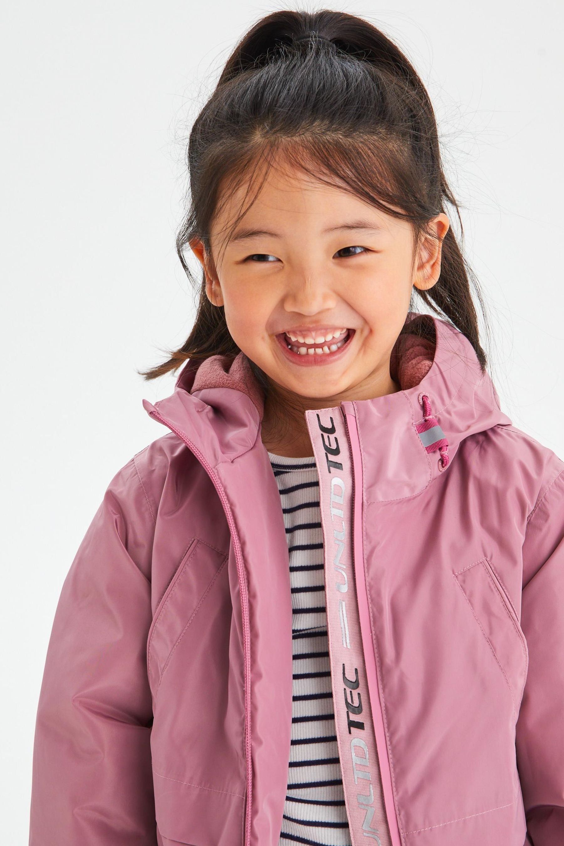 Pink Waterproof Midweight Coat (3-16yrs)