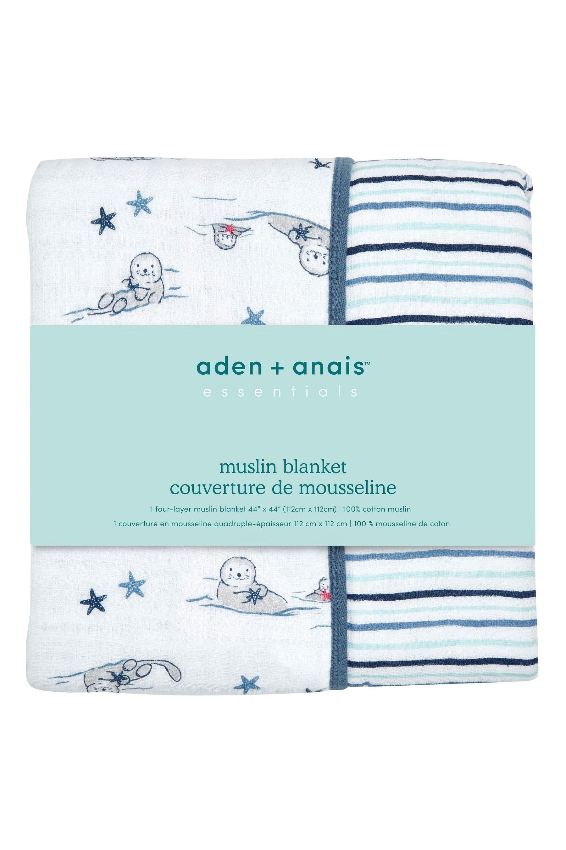 aden + anais White Essentials Seashore Muslin Dream Blankets Four Layers