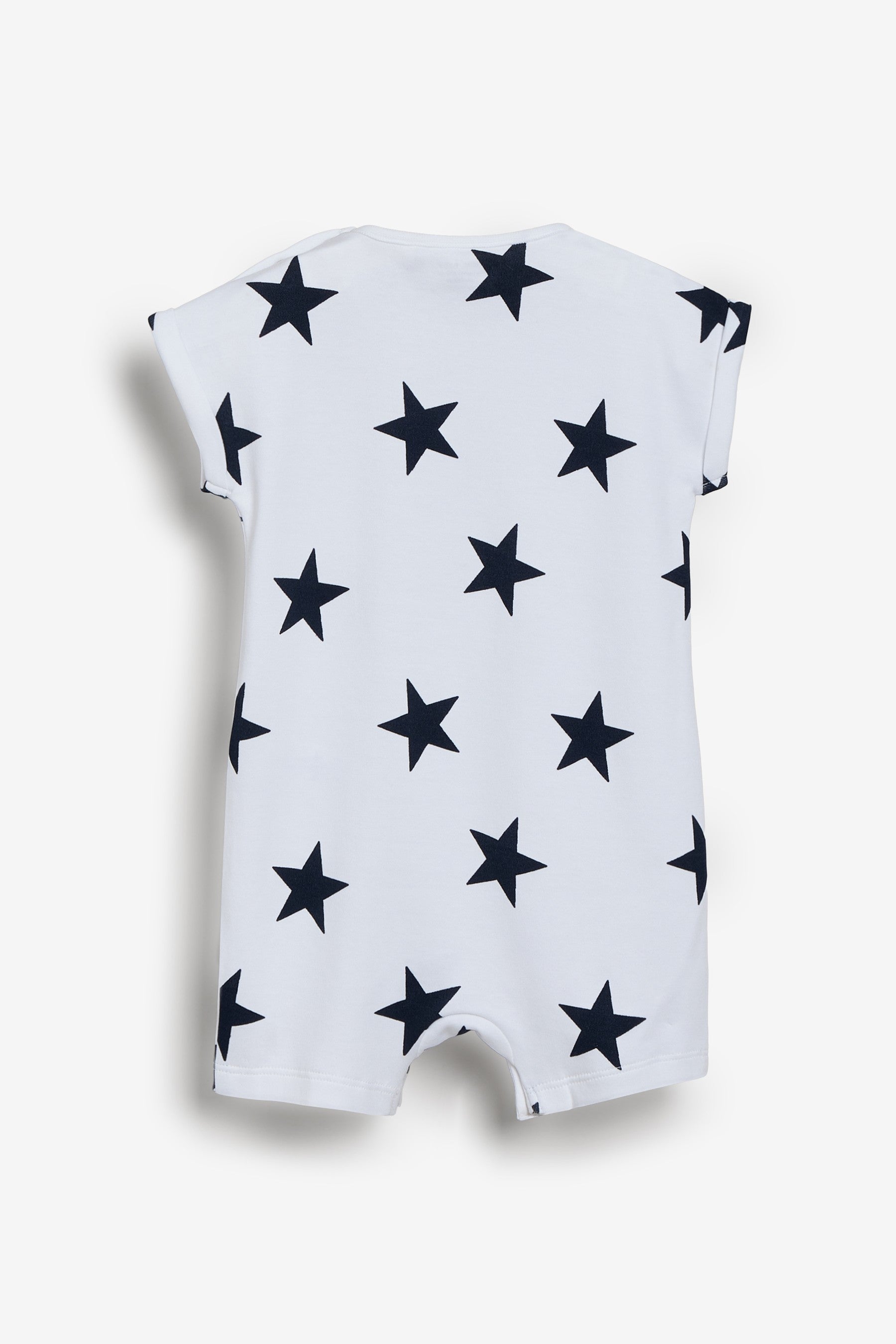 Navy Blue Star and Stripe 4 Pack Baby Printed Rompers (0mths-3yrs)