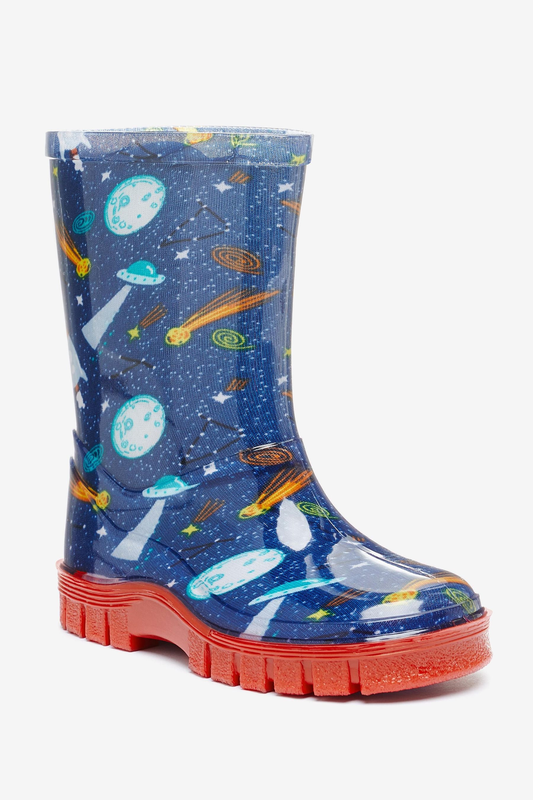 Navy Rocket Wellies