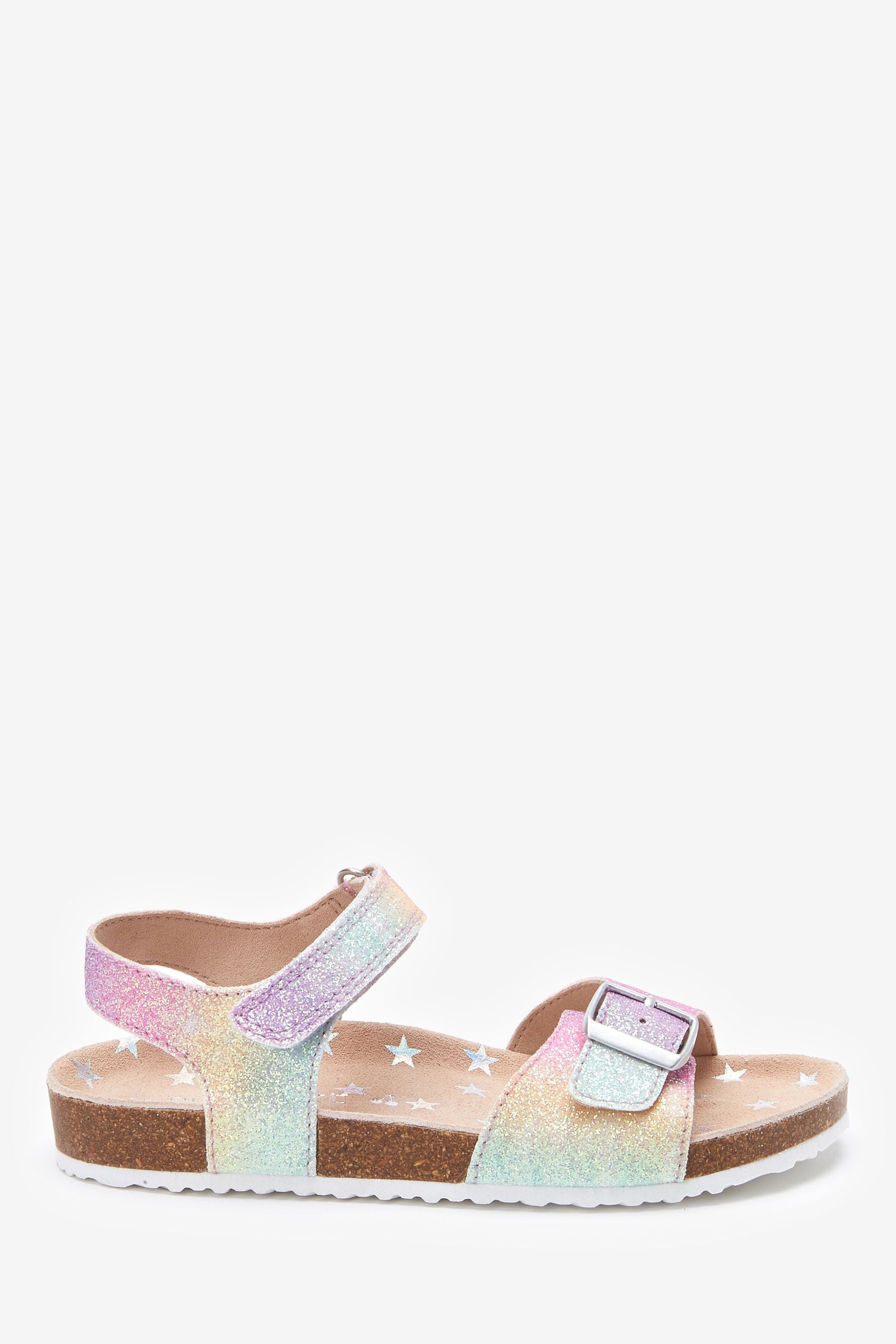 Pastel Glitter Standard Fit (F) Corkbed Sandals