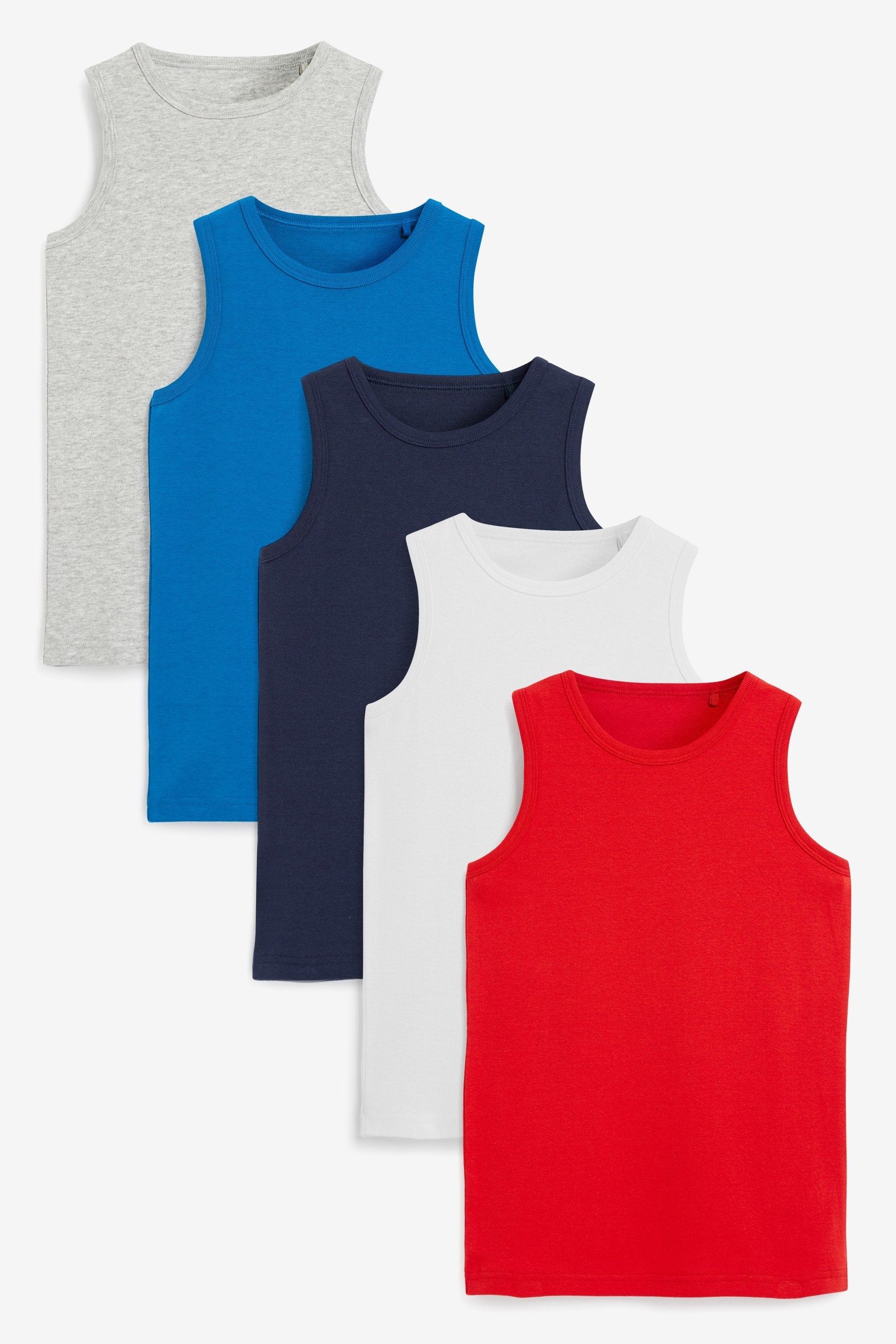 Multi Vests 5 Pack (1.5-16yrs)